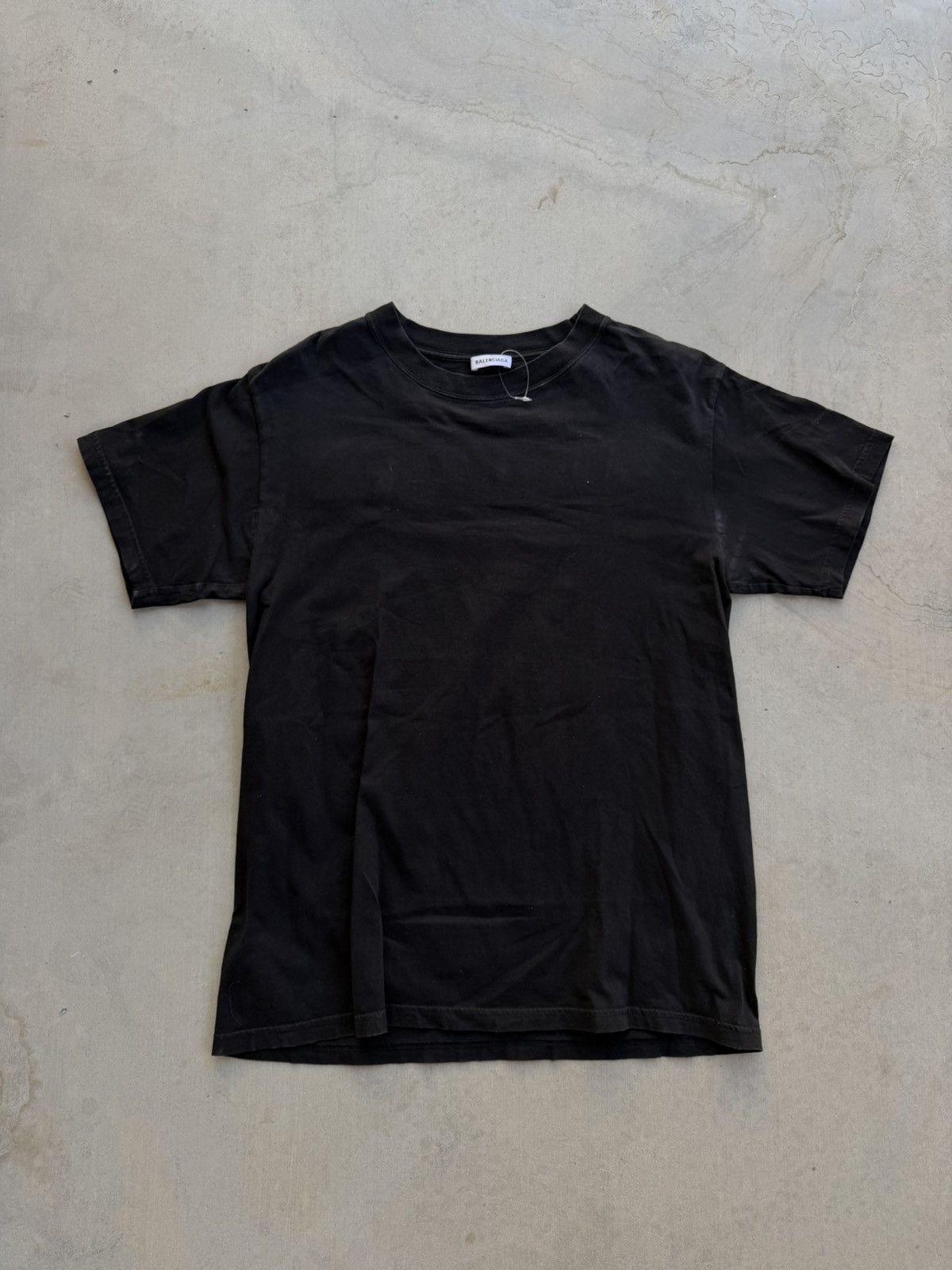 Balenciaga Balenciaga Embroidered Back Logo T-Shirt – Black / Blue Size US L / EU 52-54 / 3 - 3 Thumbnail