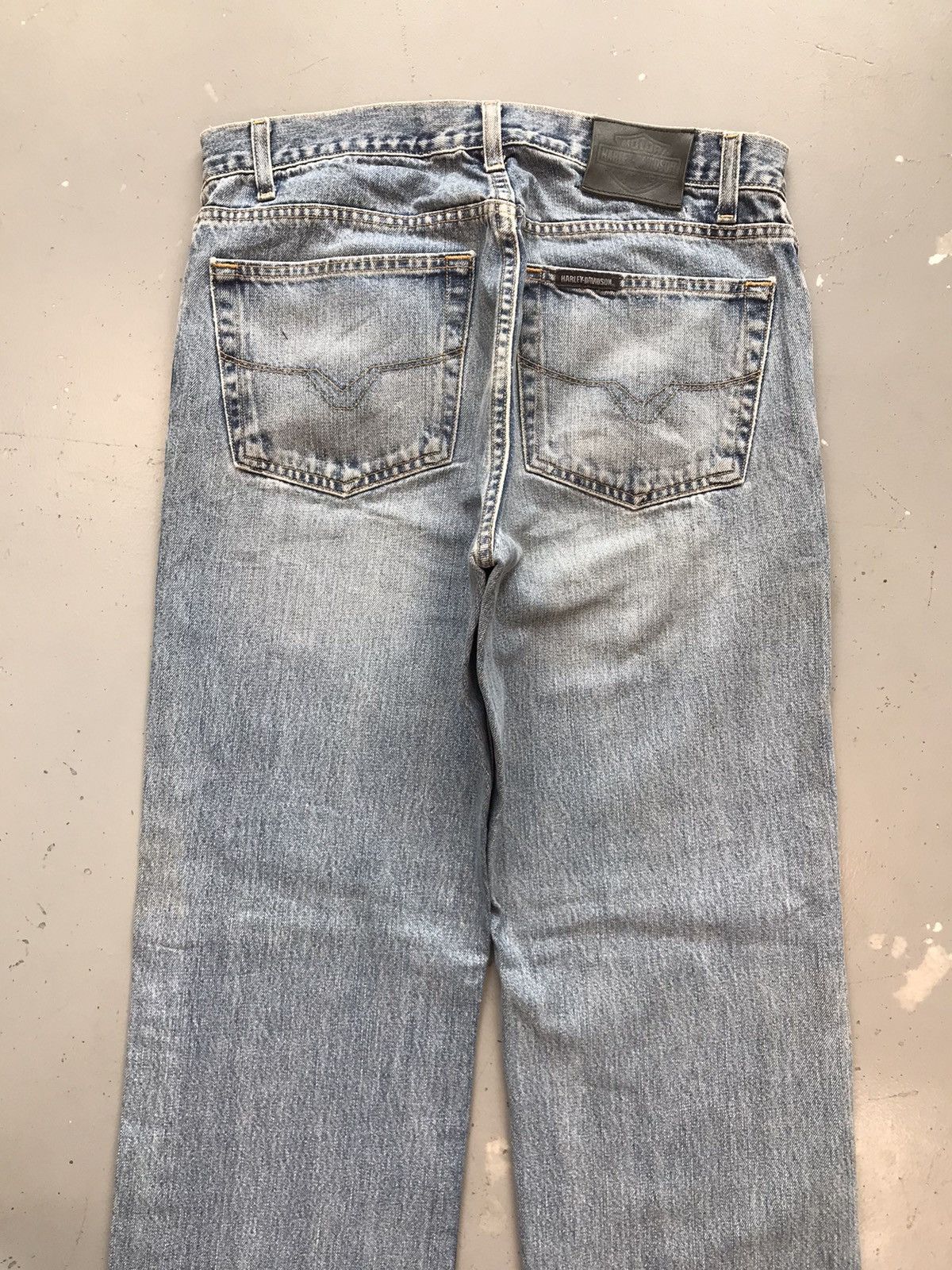 Harley Davidson × Vintage Vintage Harley Davidson straight denim Size US 33 - 11 Thumbnail