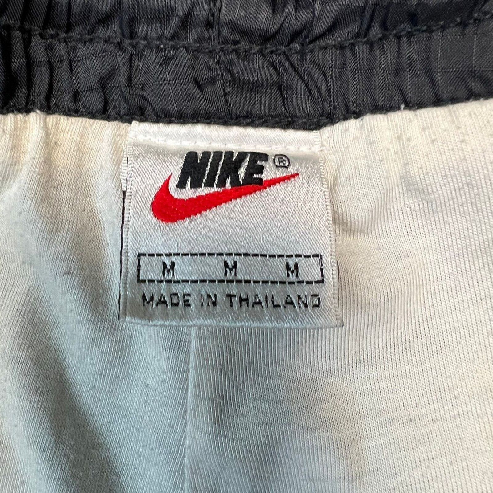 Nike × Vintage VTG 90s Nike Track Pants Medium Swoosh Windbreaker Jogger Size US 32 / EU 48 - 6 Thumbnail