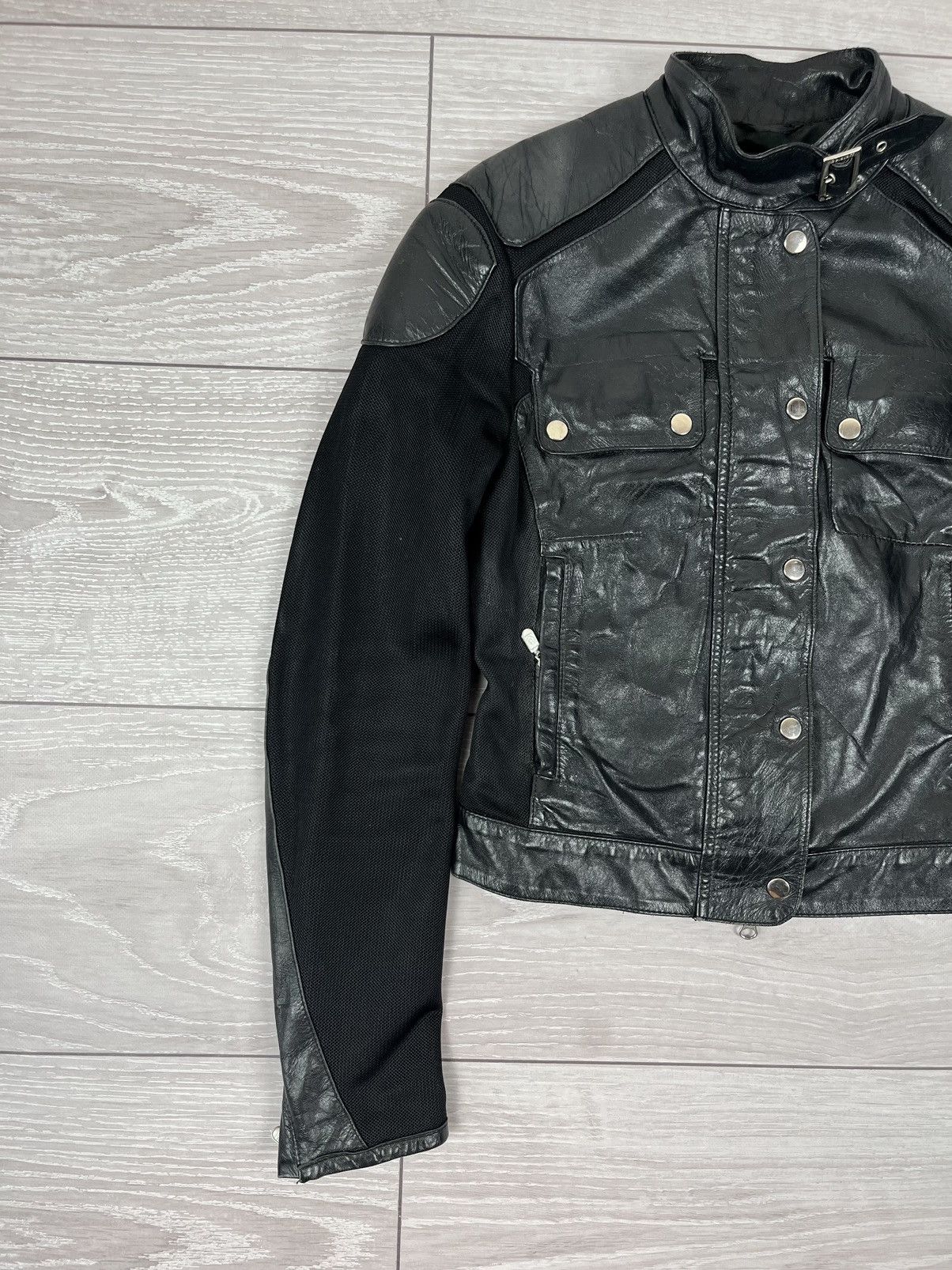 Belstaff Belstaff Vintage Black Leather Biker Moto Jacket Size M / US 6-8 / IT 42-44 - 5 Thumbnail