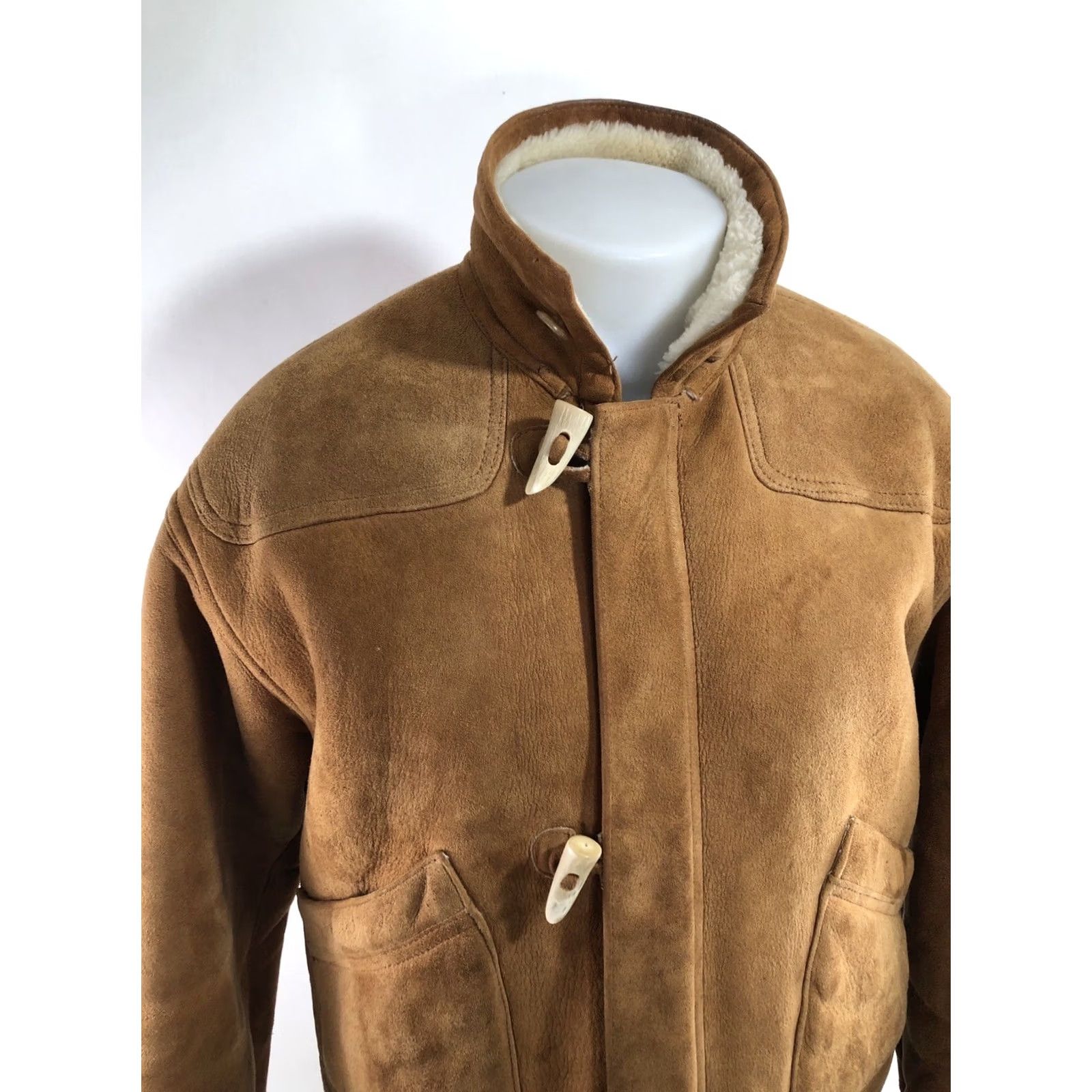 Banana Republic BANANA REPUBLIC Ranch Leather Shearling Jacket S Mens Brown Vintage Sawyers Napa Size US S / EU 44-46 / 1 - 2 Thumbnail