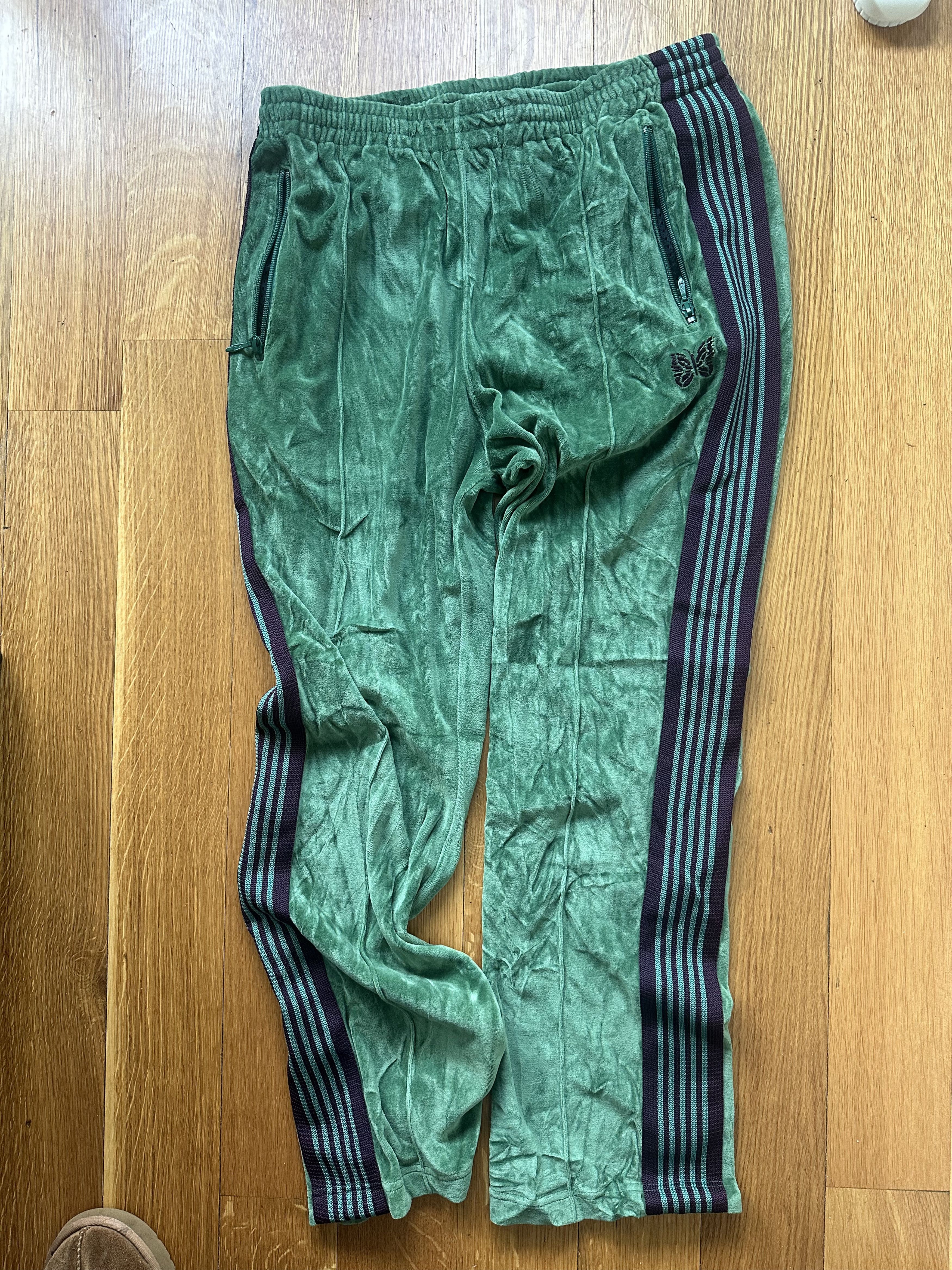 Needles Green Track Pants | Grailed