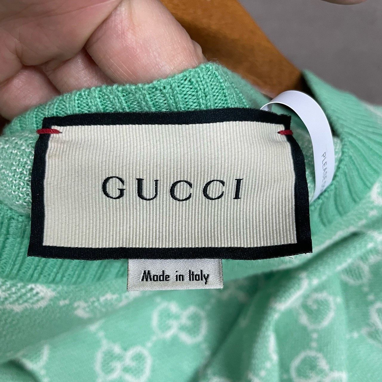 Gucci Gucci Green full-print knitted sweater 2501-Nextarrow Size US S / EU 44-46 / 1 - 5 Thumbnail