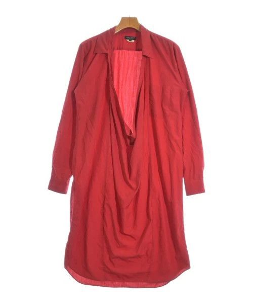 Comme des Garcons Homme Plus Shirt Polyester Plain Long Length Open Neck Red Size US S / EU 44-46 / 1 - 1 Thumbnail