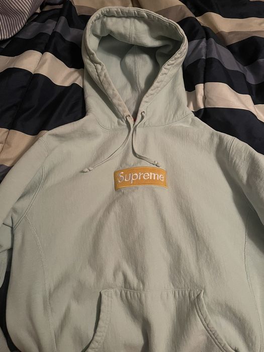 Supreme box logo hoodie ice blue hot sale