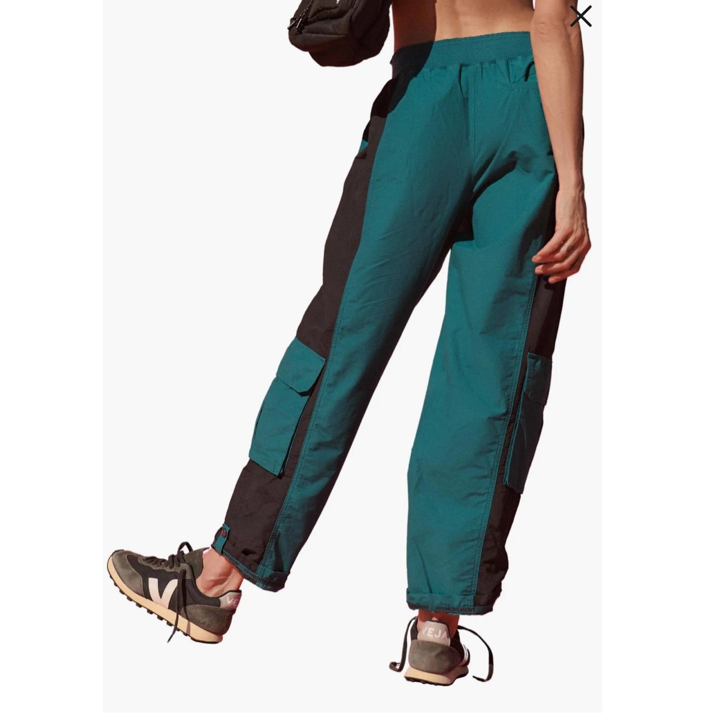 Free People Free People MOVEMENT NWOT Mesmerize Me Colorblock Pants In Spruced Up Sz XS Size 26" / US 2 / IT 38 - 2 Thumbnail