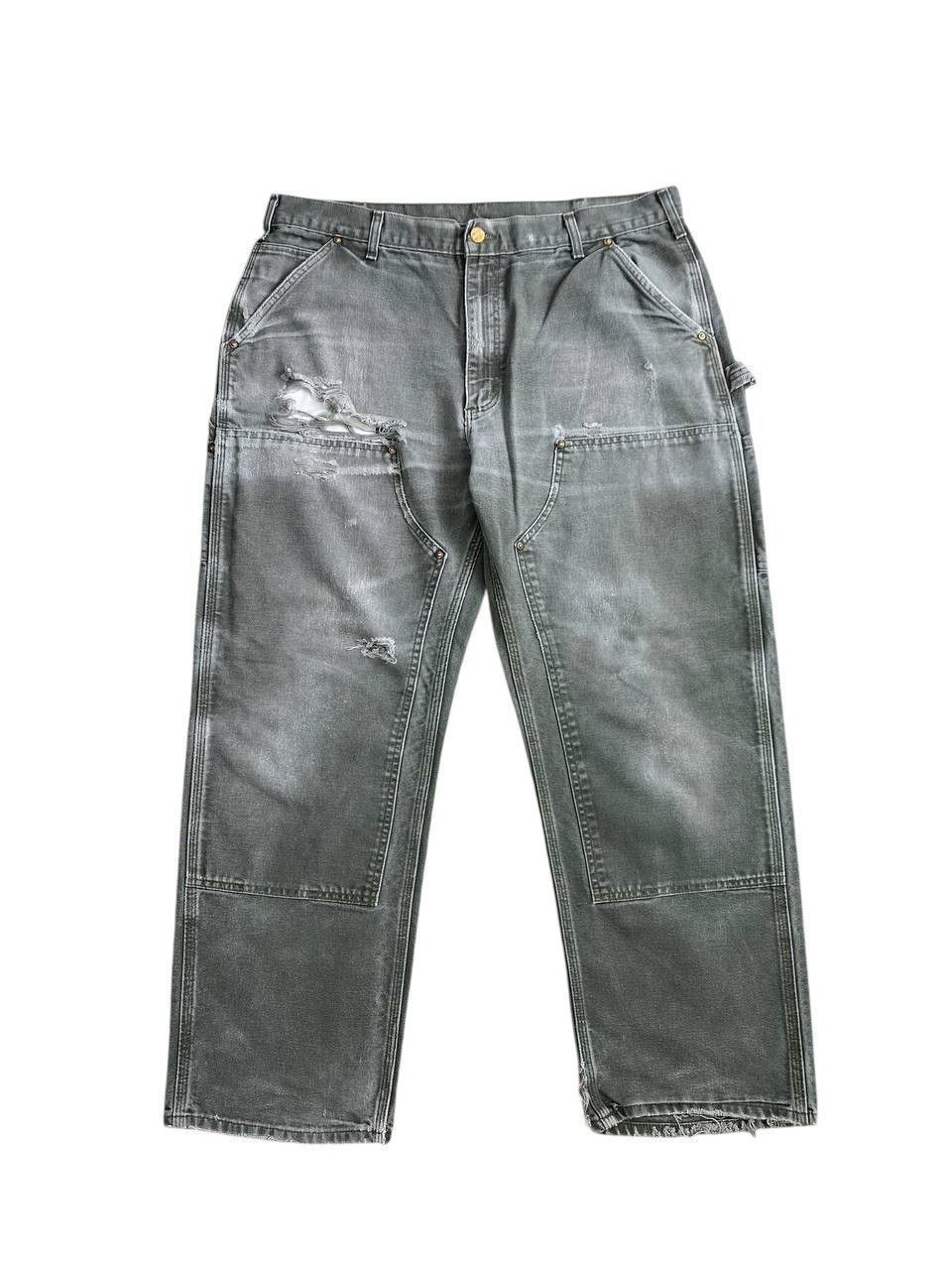 Vintage Carharrt USA Distressed Sunfaded Double Knee