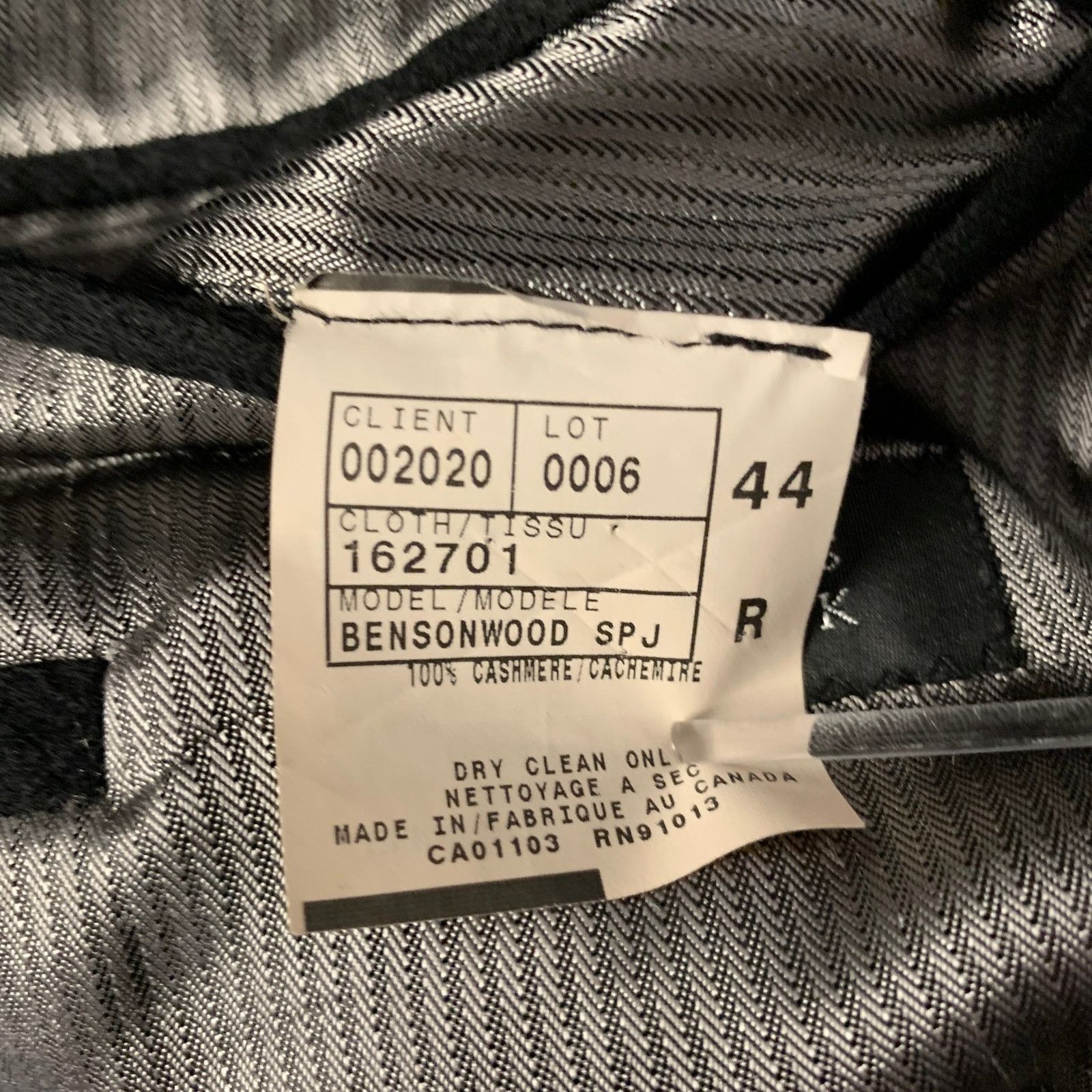 Barneys New York BARNEYS NEW YORK 44 Black Loro Piana Cashmere Sport Coat Size 44R - 8 Thumbnail