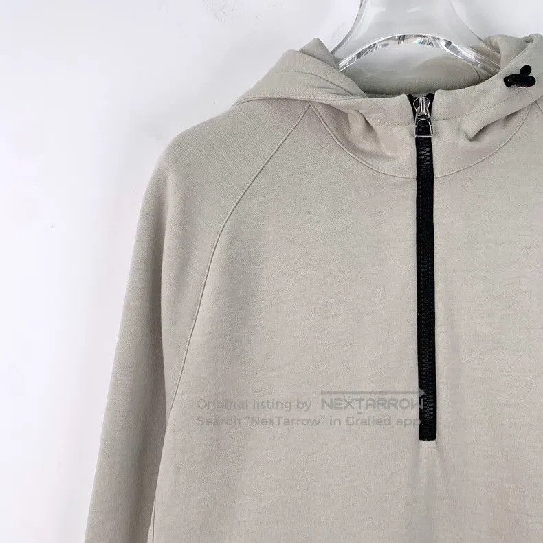 Hermes Hermes Grey Half Zip Hooded Long Sleeve Jacket Size L / US 10 / IT 46 - 3 Thumbnail