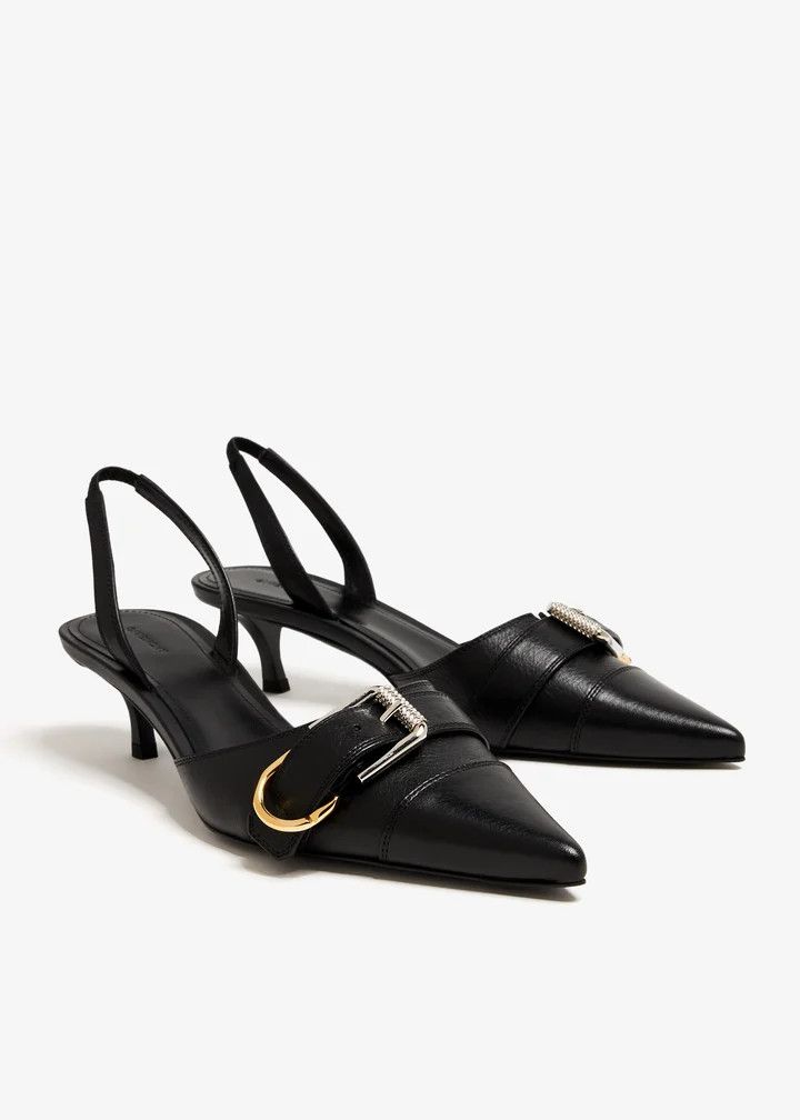 Givenchy o1n1vont0326 Voyou Slingback Pumps in Black Size US 6 / IT 36 - 3 Thumbnail