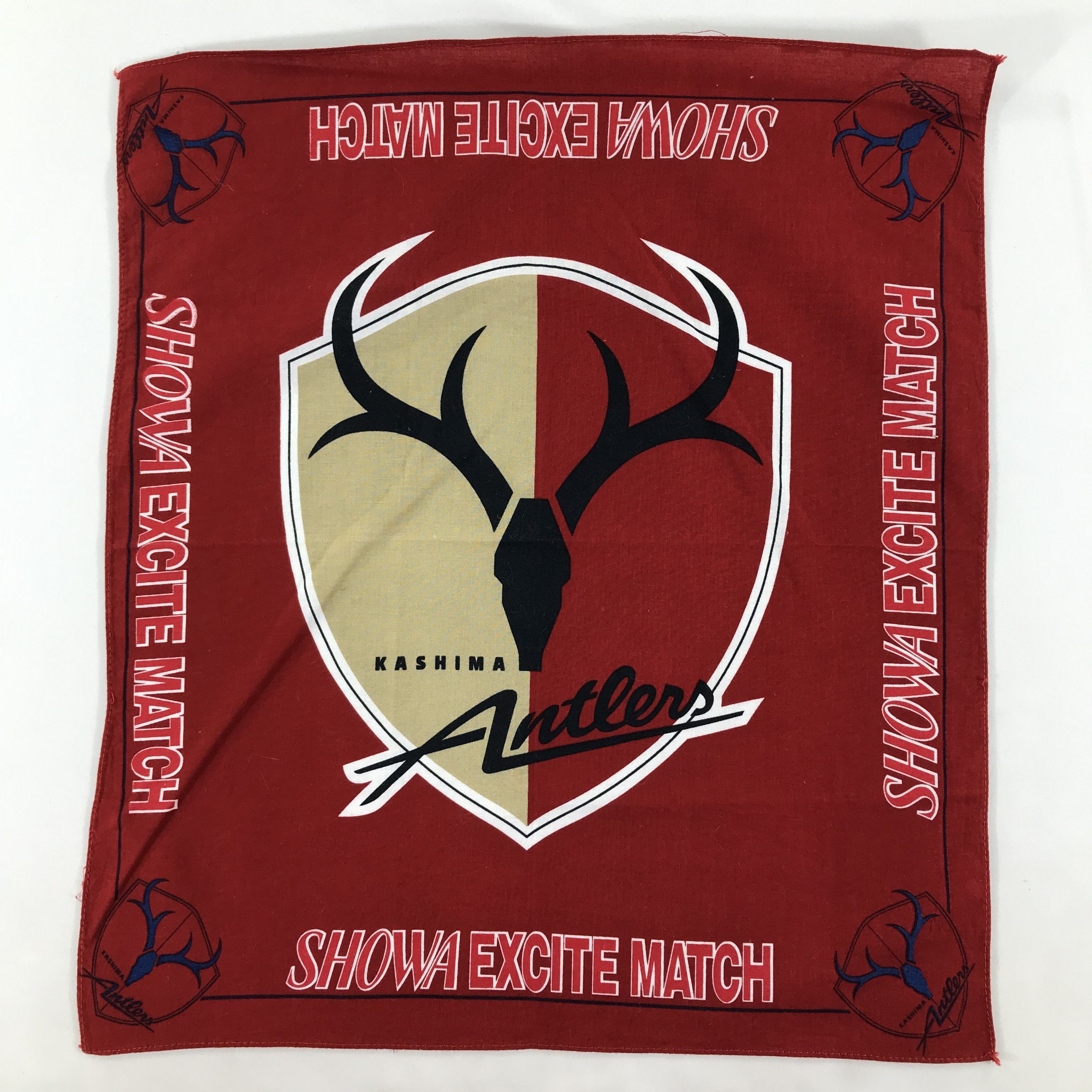 Vintage Kashima Antlers Bandana / Handkerchief / Neckerchief -S1783 Size ONE SIZE - 1 Thumbnail