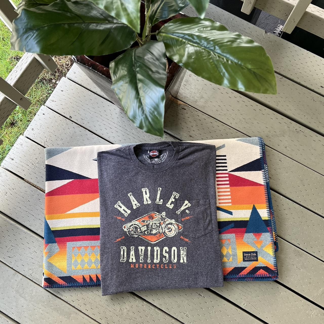 Harley Davidson × Vintage Vintage Harley Davidson Tee Size US XL / EU 56 / 4 - 3 Thumbnail