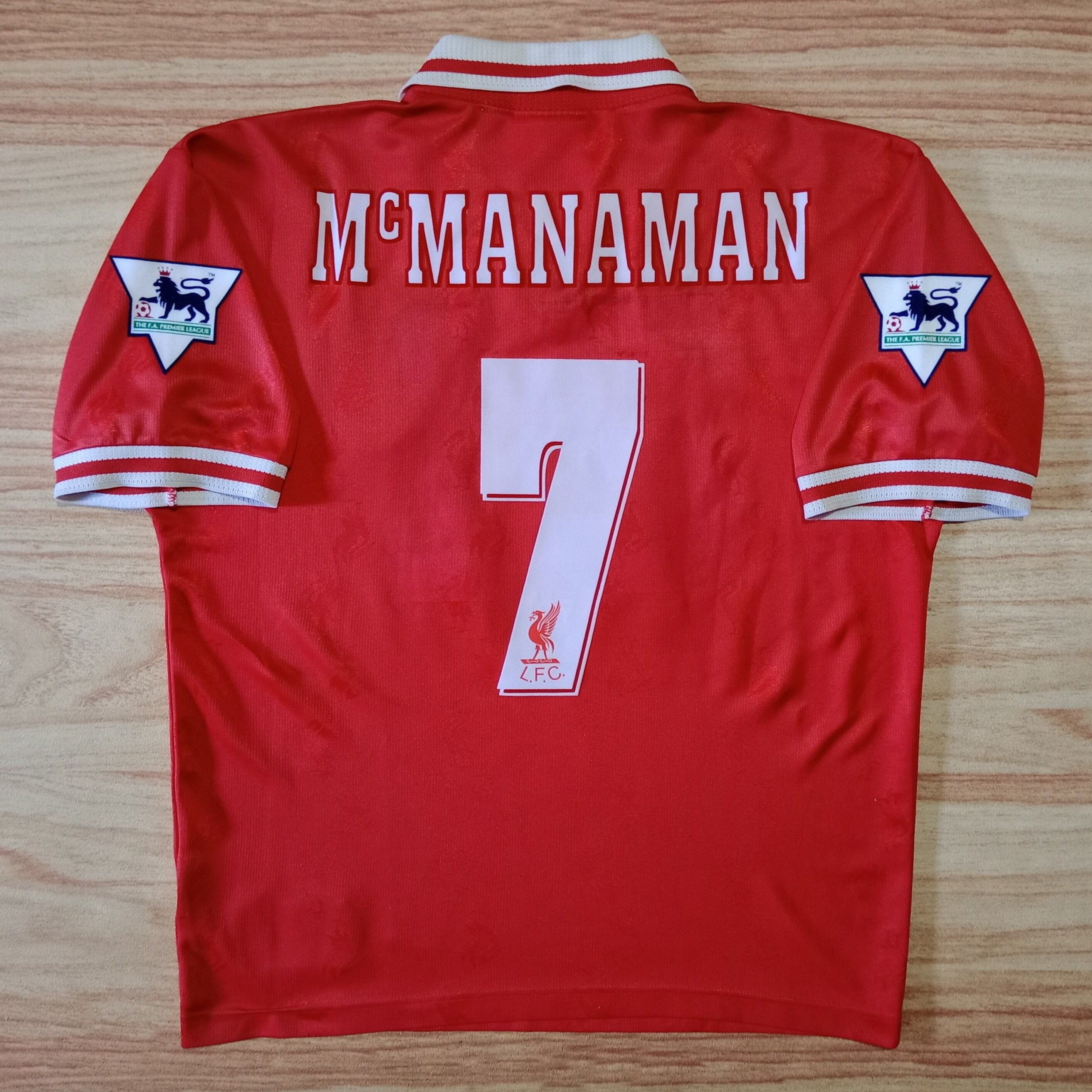 Reebok Liverpool 1996-1997 Home Jersey Steve Mcmanaman 7 Size US M / EU 48-50 / 2 - 2 Thumbnail