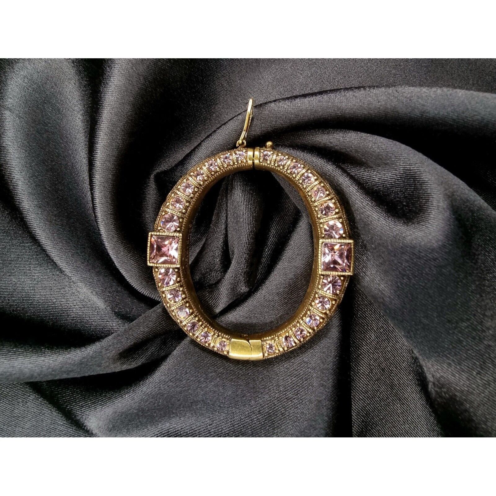 Vintage Rare Find Heidi Daus Signed Pendant Scarf Ring Buckle Purple Size ONE SIZE - 2 Thumbnail