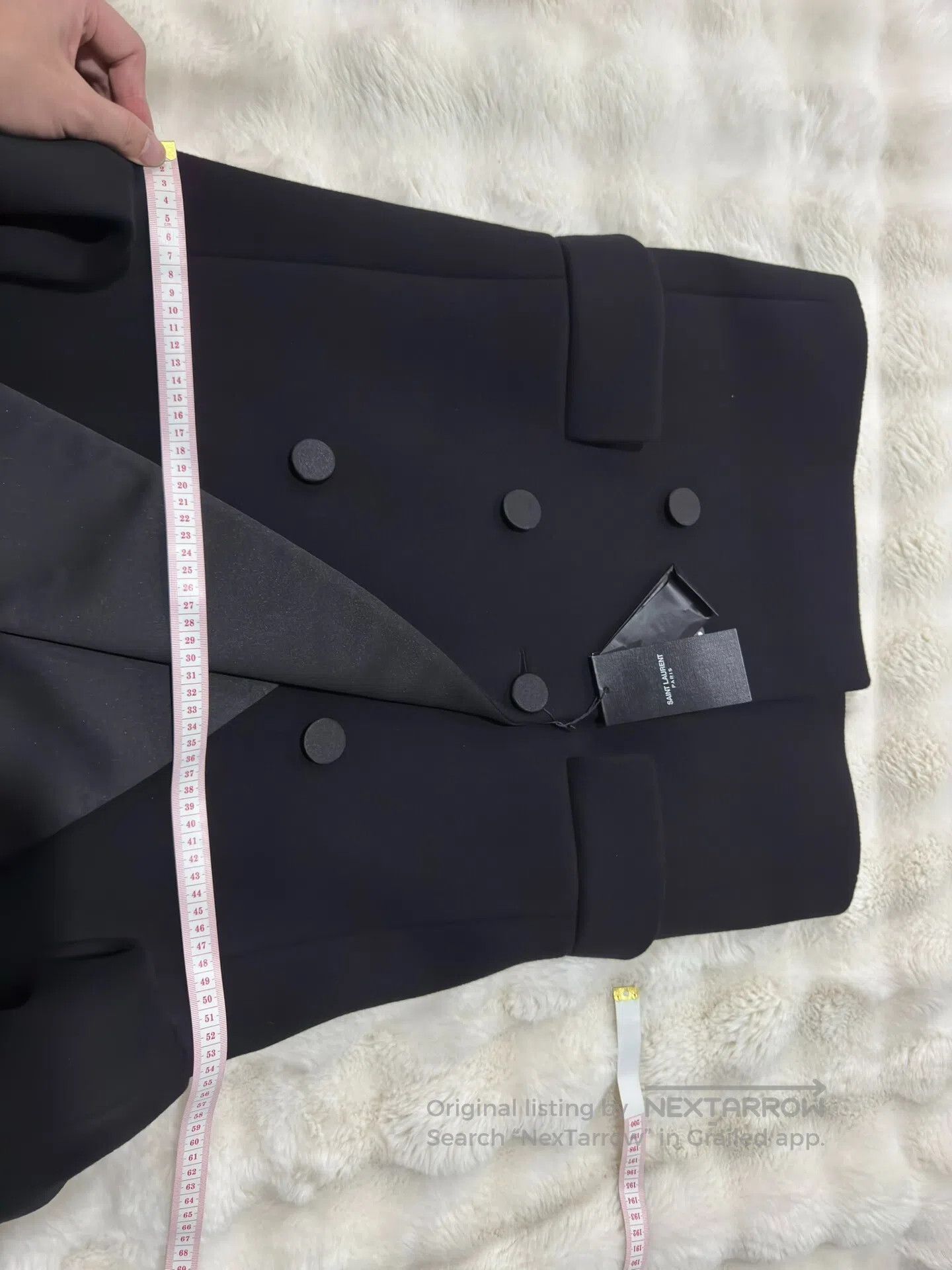 Saint Laurent Paris Saint Laurent Paris Smoking Double-Breasted Wool Coat| Size US S / EU 44-46 / 1 - 8 Thumbnail