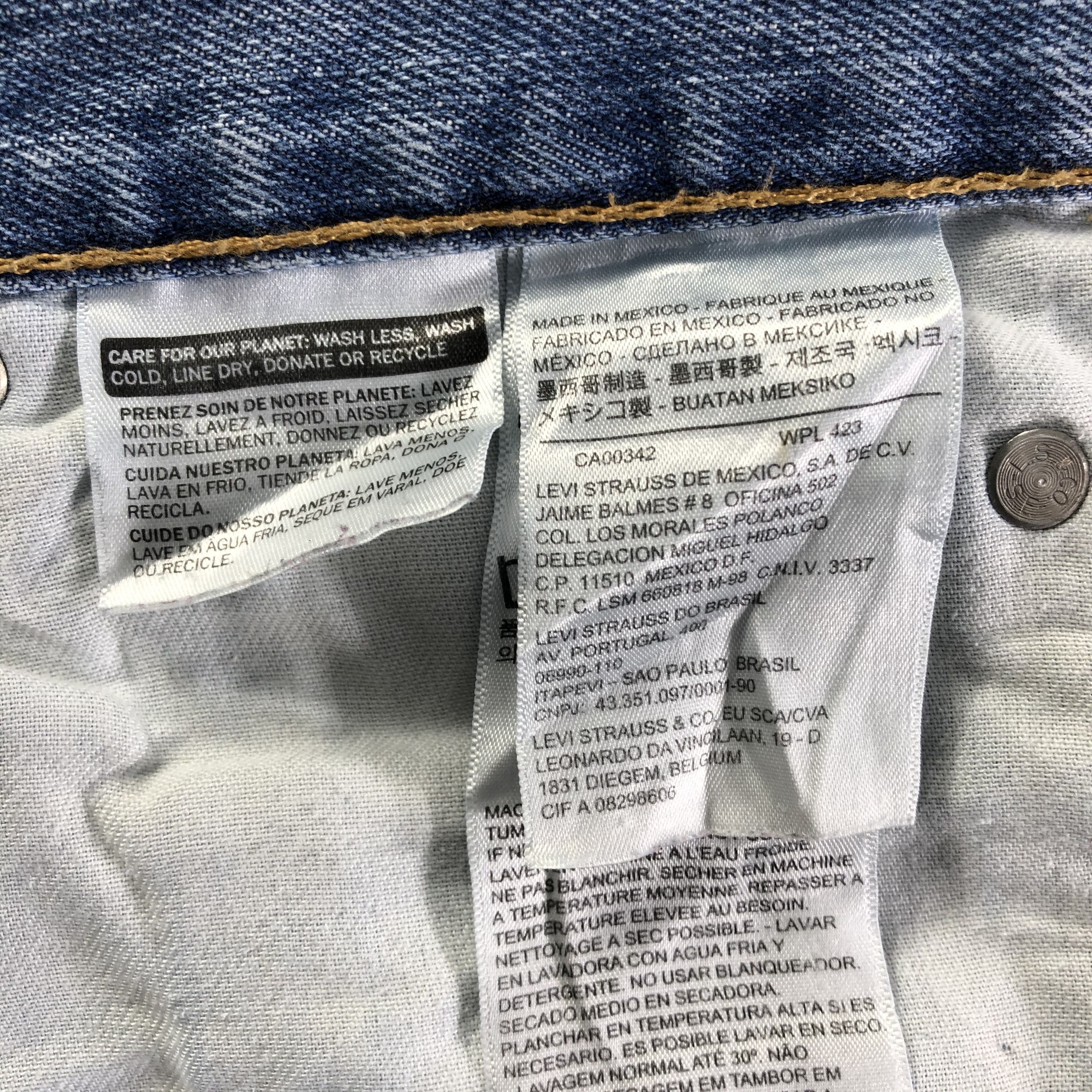 Levi's Vintage Blue Wash Levis 569 Jeans-J4452 Size US 38 / EU 54 - 10 Thumbnail