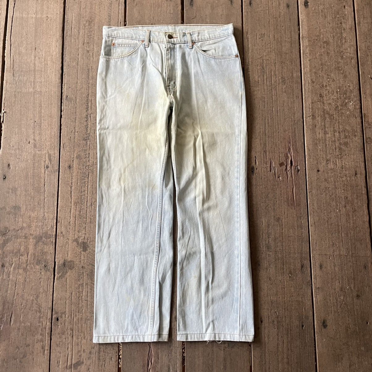 Levi's 🔥Vintage Levis 805 Orange Tab Washed Ripped Distress Jeans Size US 35 - 1 Thumbnail