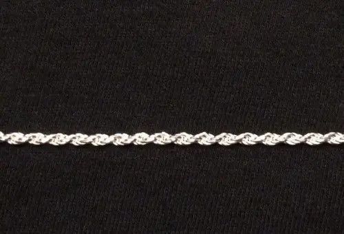Other Solid Silver Chain Rope Chain 20in 2mm 925 Italy Size ONE SIZE - 2 Thumbnail