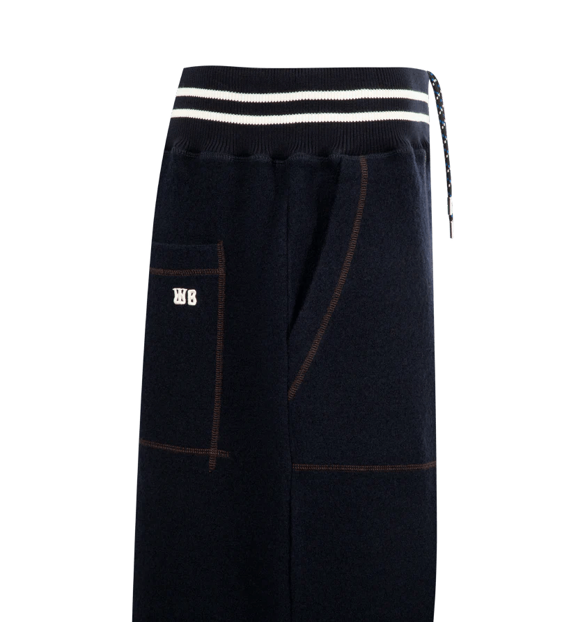 Wales Bonner o1h1sh11225 October Shorts in Navy Blue Size US 36 / EU 52 - 3 Thumbnail