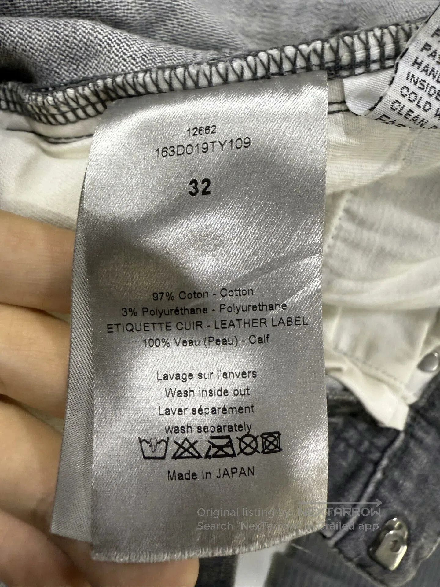 Dior Dior Gray Distressed Denim Jeans Size 32. Size US 32 / EU 48 - 4 Thumbnail