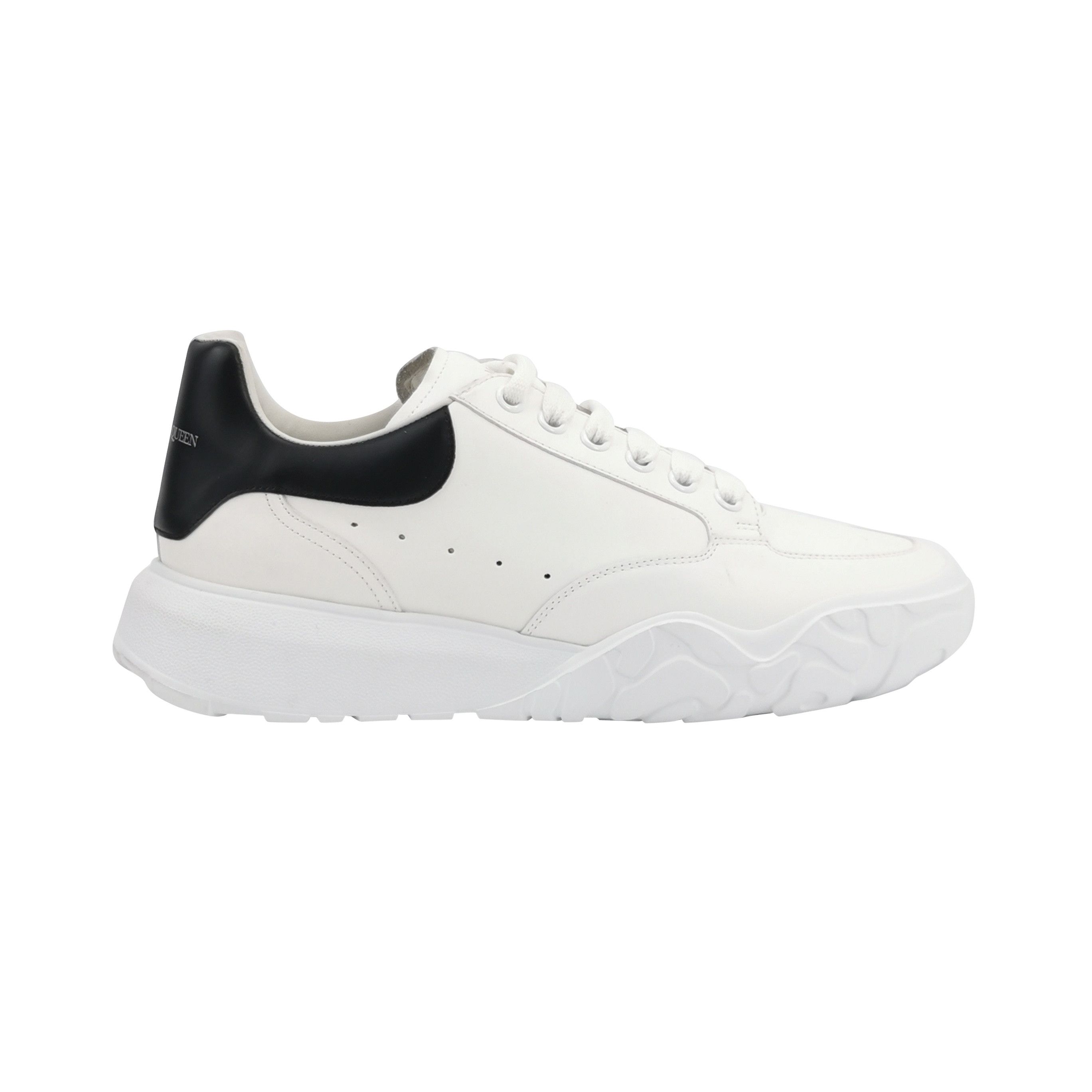 Alexander McQueen Alexander McQueen White/Black Court Sneakers 44 Size US 11 / EU 44 - 1 Thumbnail