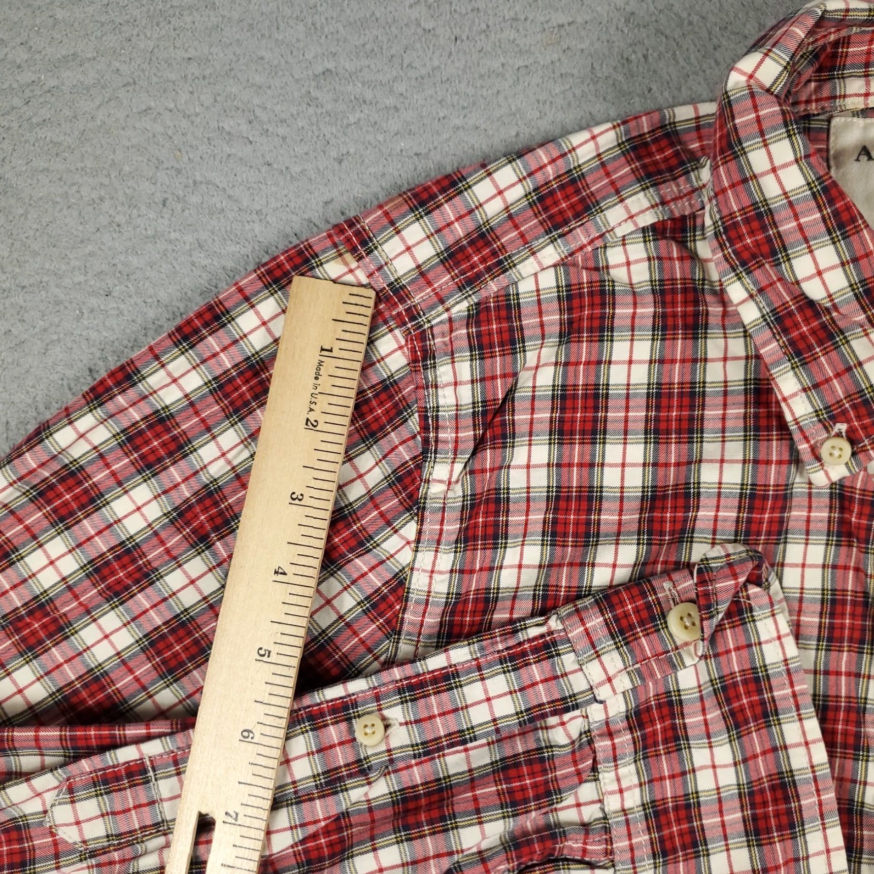 Abercrombie & Fitch VINTAGE Abercrombie & Fitch Shirt Mens Large Red Plaid Button-Up Adult L Cotton Blend Classic Outdoor Casual/WorkwearMens Size US L / EU 52-54 / 3 - 4 Thumbnail