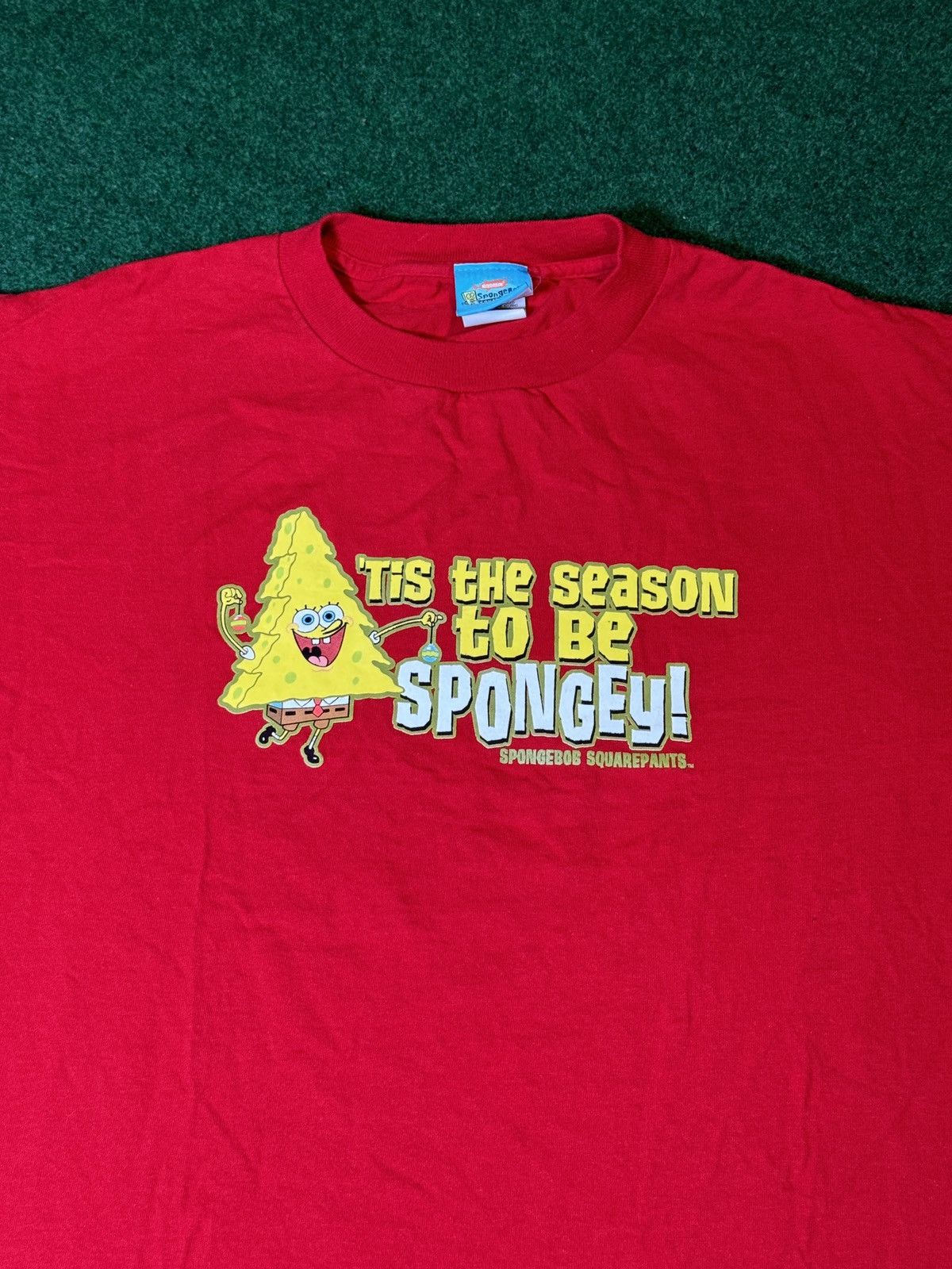 Nickelodeon × Vintage Vintage Y2K Spongebob Squarepants Christmas T Shirt Size US M / EU 48-50 / 2 - 2 Thumbnail