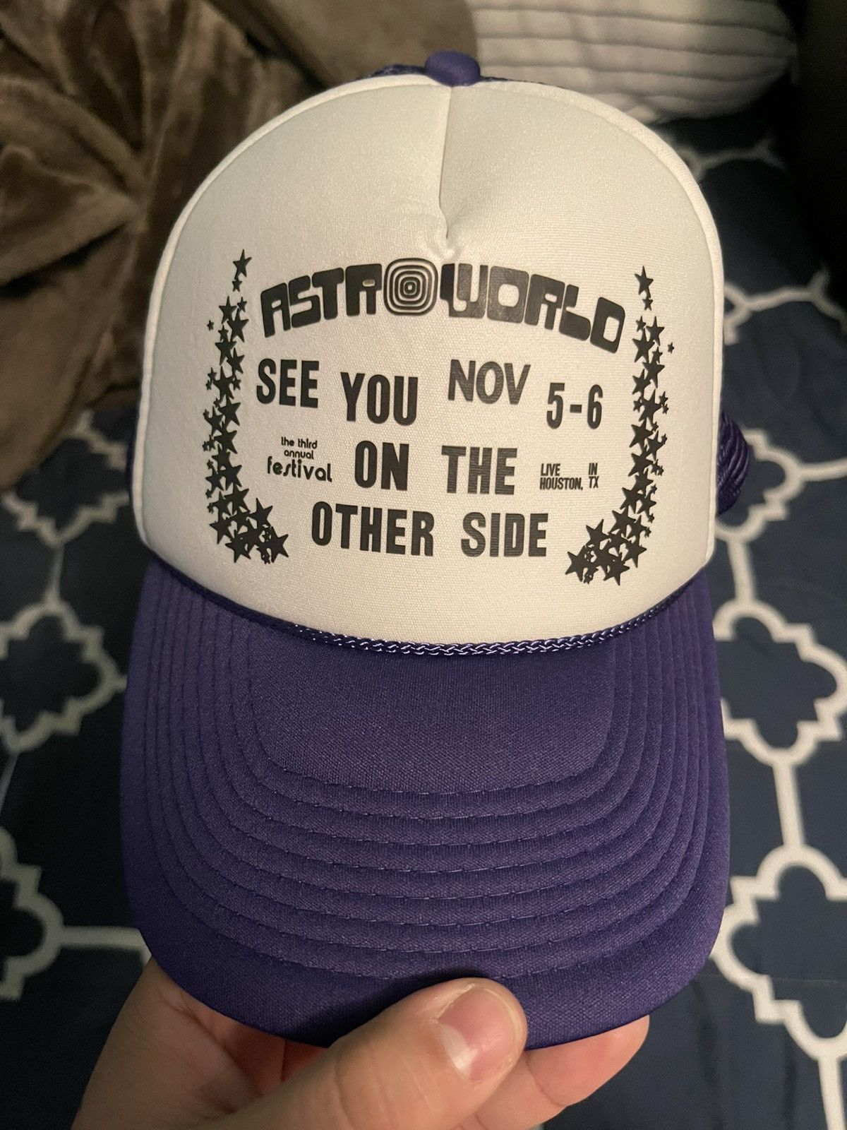 Travis Scott Purple 2021 astrofest Hat Size ONE SIZE - 4 Thumbnail