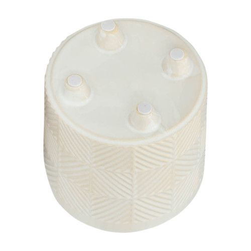 Designer × Homemade S/2 6/8" TEXTURED PLANTERS, SHINY WHITE Size US L / EU 52-54 / 3 - 6 Thumbnail