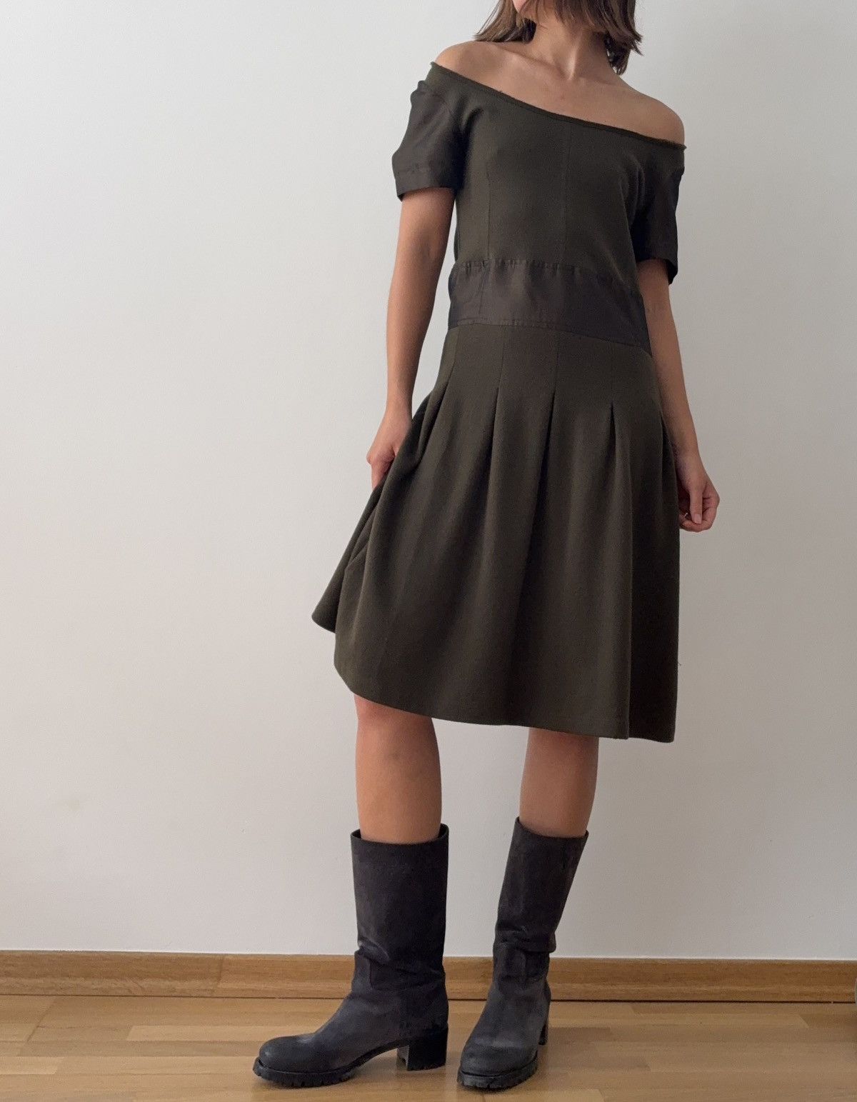 Miu Miu × Prada Prada khaki 2010 dress Size M / US 6-8 / IT 42-44 - 3 Thumbnail