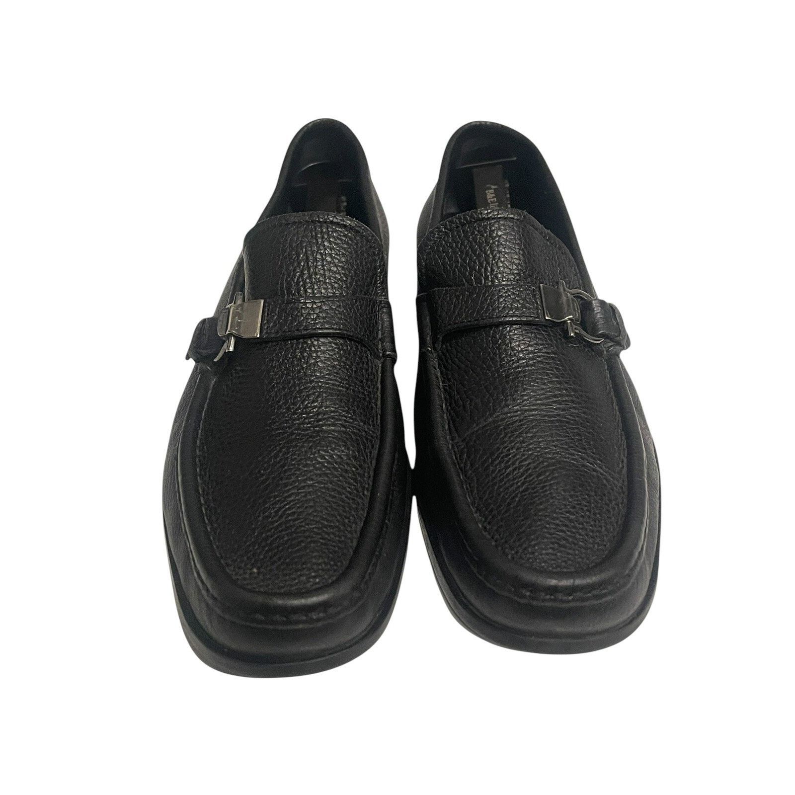 Salvatore Ferragamo Salvatore Ferragamo Pebble Leather Side Buckle Loafer 10.5 Size US 10.5 / EU 43-44 - 1 Thumbnail