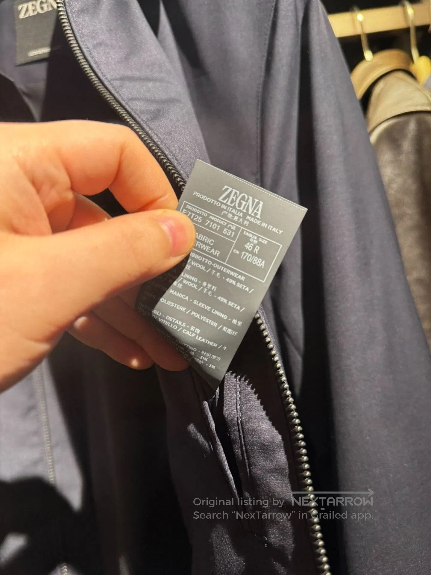 Ermenegildo Zegna Zegna Leggerissimo Short Jacket. Size US S / EU 44-46 / 1 - 5 Thumbnail