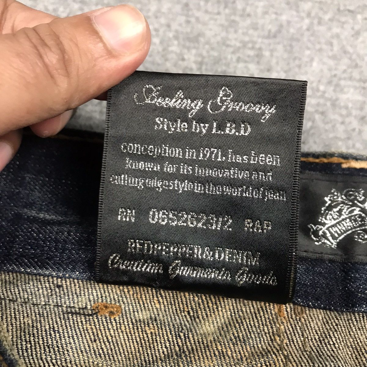 Hysteric Glamour × Japanese Brand × Vintage FALRE DENIM RED PERPER DENIM RUSTY BOOT CUT PANTS Size US 32 / EU 48 - 19 Thumbnail