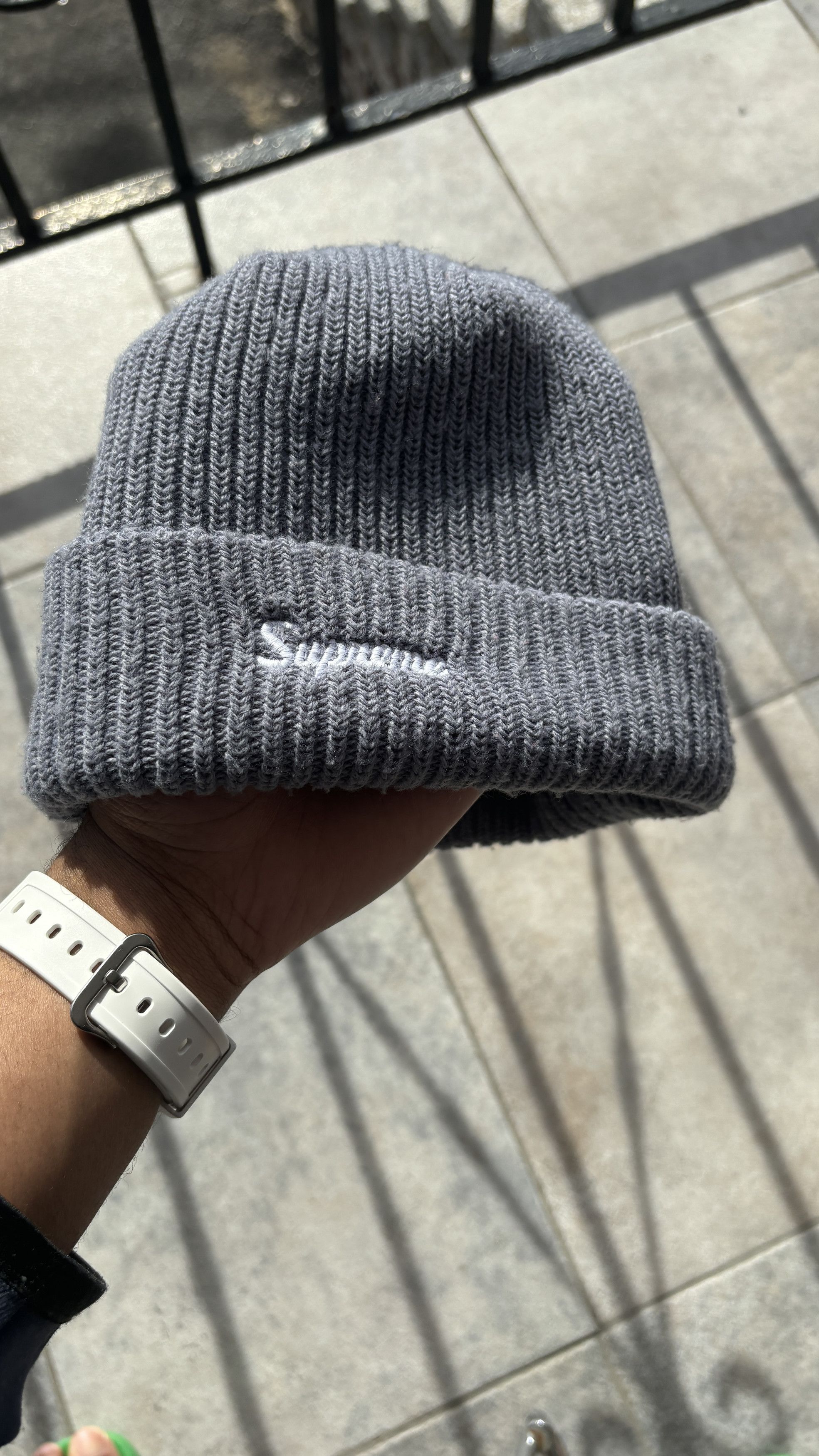 Supreme Supreme Loose Gauge Beanie (FW18) Slate Blue | Grailed