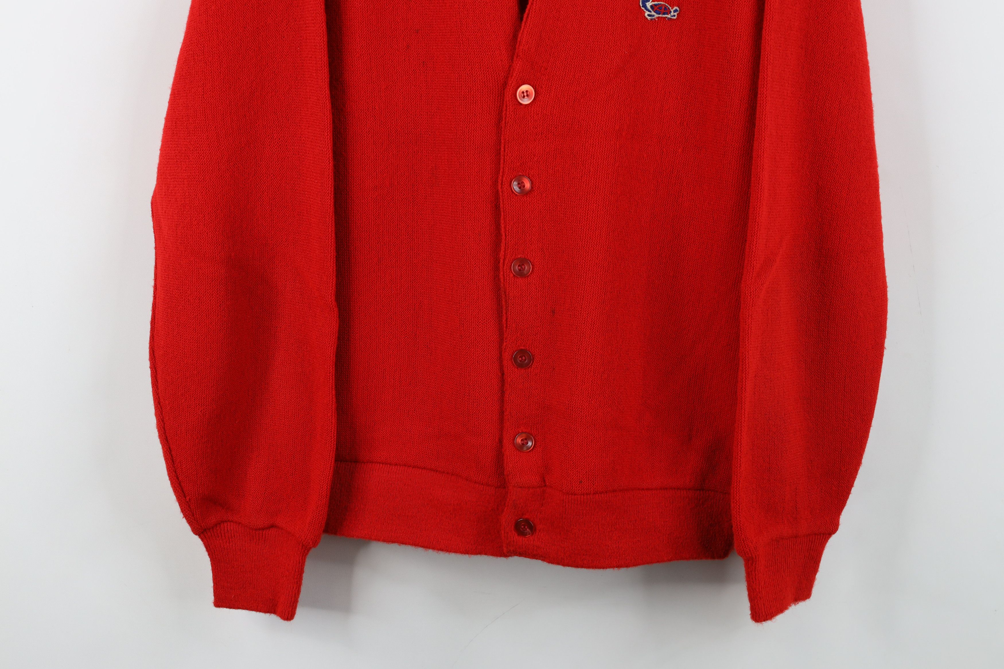 Vintage Vintage 60s Streetwear Turtle Logo Knit Cardigan Sweater USA Size US L / EU 52-54 / 3 - 3 Thumbnail