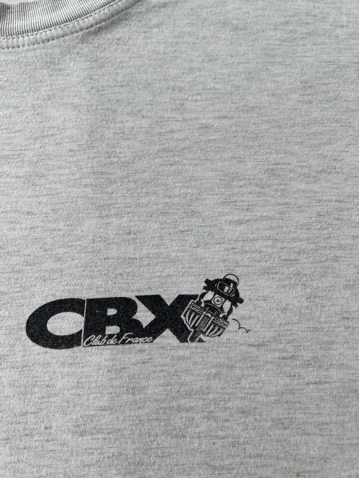 Vintage Vintage 90s Honda CBX 1000 Super Six Moto Gray T-shirt Size US XL / EU 56 / 4 - 4 Thumbnail