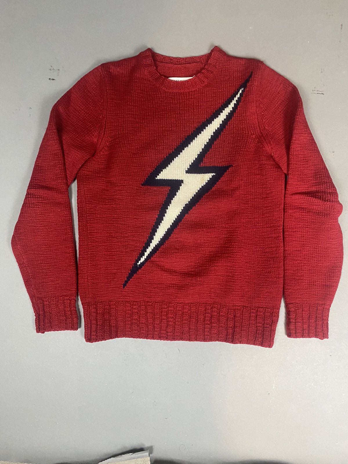 Maison Margiela Maison margiela FW2006 lightning bolt red knit Size US S / EU 44-46 / 1 - 1 Thumbnail