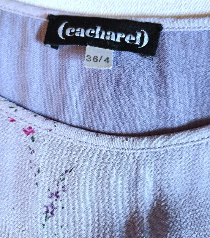 Cacharel Cacharel Robe Crepe TS Size S / US 4 / IT 40 - 3 Thumbnail