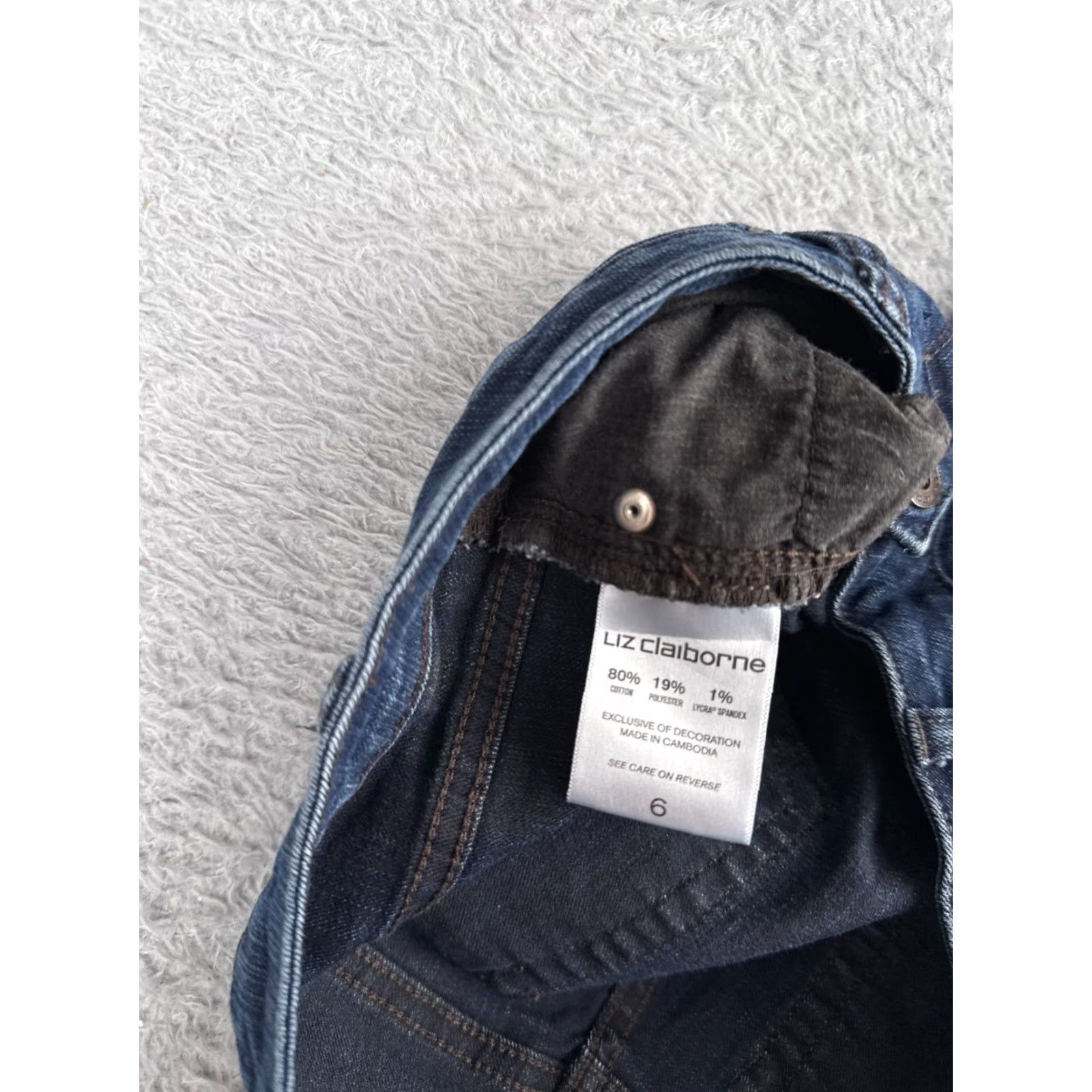 Liz Claiborne Liz Claiborne Jeans Women 6 Blue Denim Bootcut 31x31 Classic Comfortable Stretch Slimming 5-Pocket Fall Spring Summer Womens Size 28" / US 6 / IT 42 - 7 Thumbnail