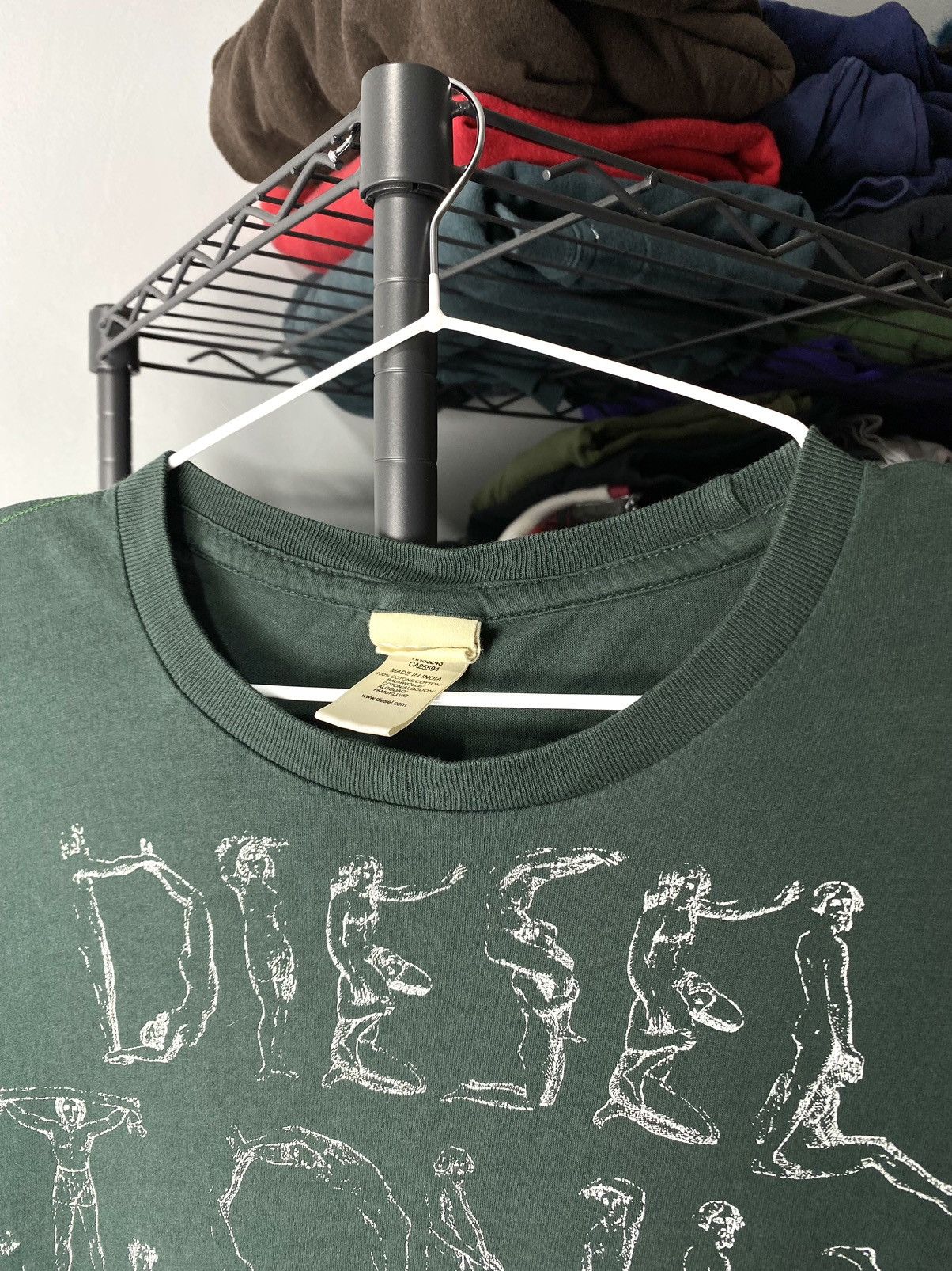 Diesel Diesel Naked Girls Logo T Shirt Vintage Style Size US L / EU 52-54 / 3 - 4 Thumbnail