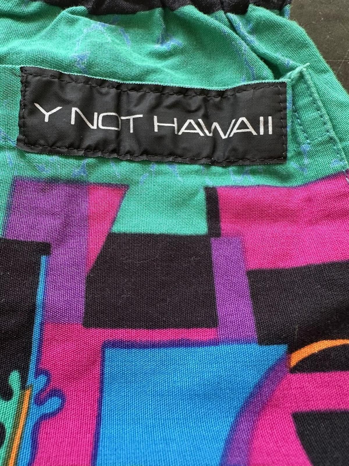 Other Y Not Hawaii Neon Gecko Swim Trunks Size US 26 / EU 42 - 3 Thumbnail