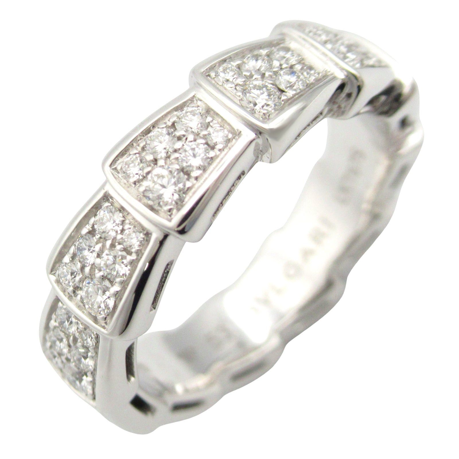 Bvlgari Bvlgari Serpenti Viper Diamond Ring K18Wg (White Gold) Clear Size ONE SIZE - 1 Thumbnail
