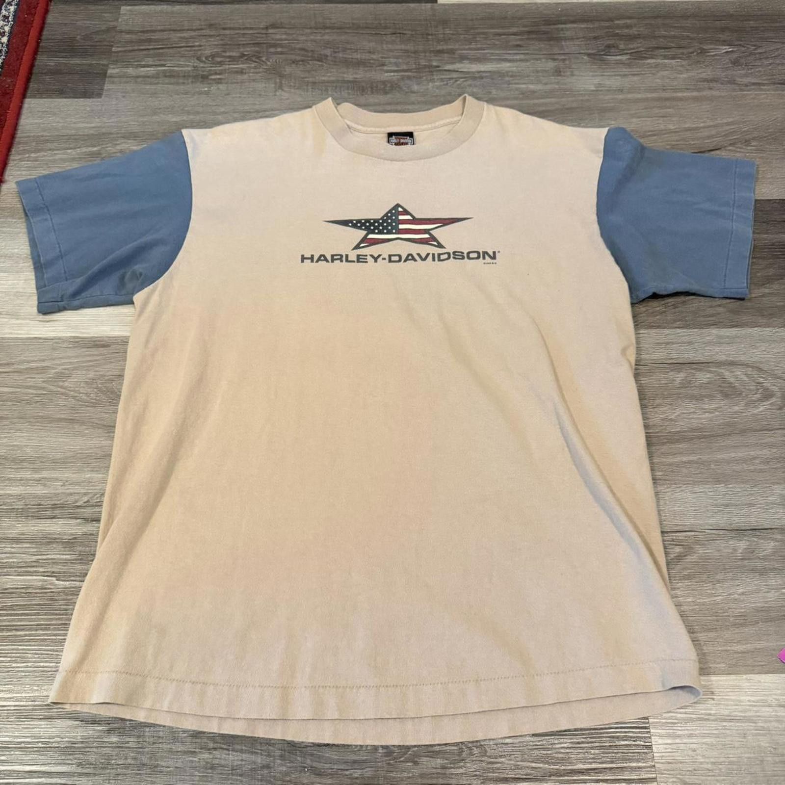 Harley Davidson vintage Harley Davidson Barnett El Paso Texas star t shirt Size US XL / EU 56 / 4 - 2 Thumbnail