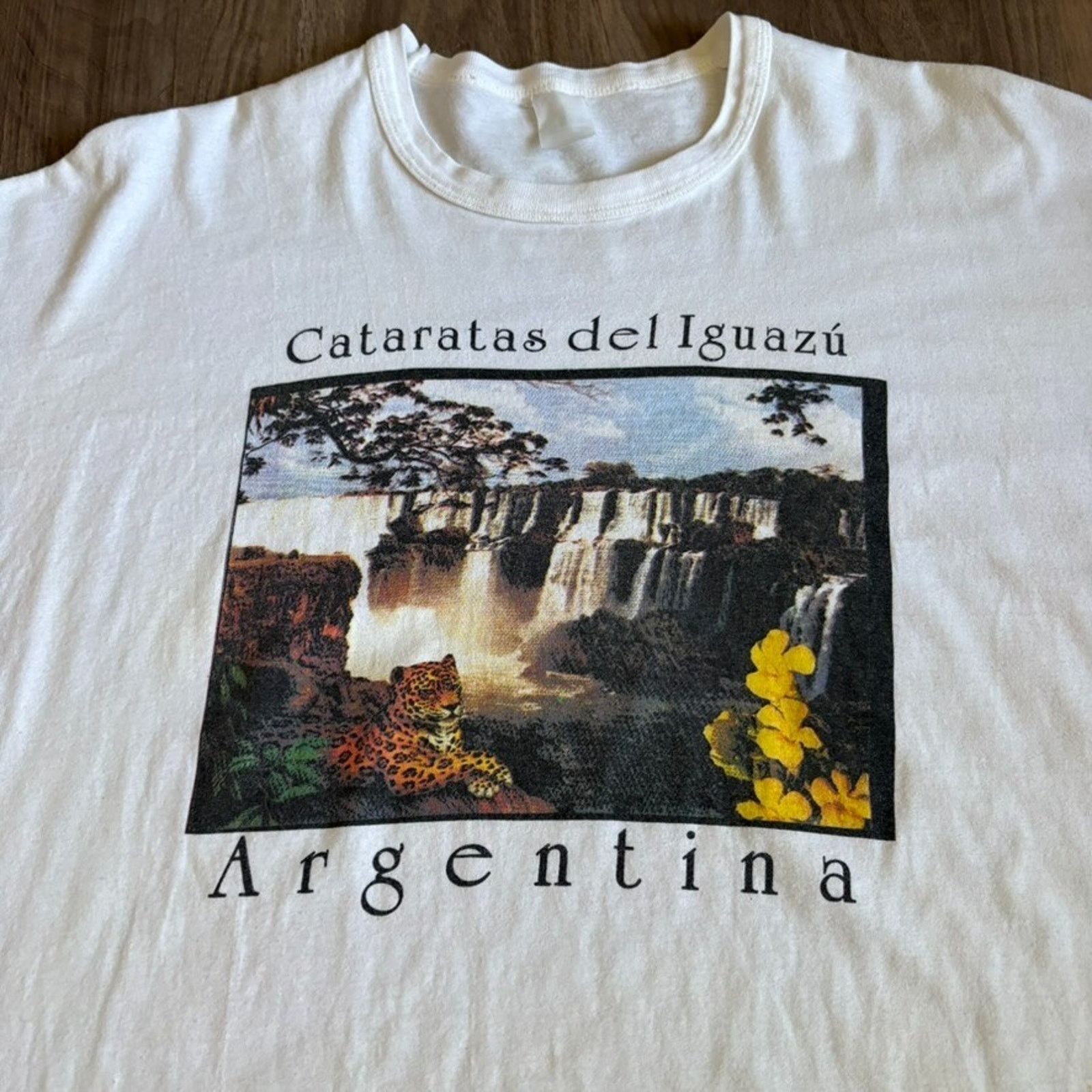 Vintage Vintage Iguazu Falls Nature T-Shirt Size L Size US L / EU 52-54 / 3 - 2 Thumbnail