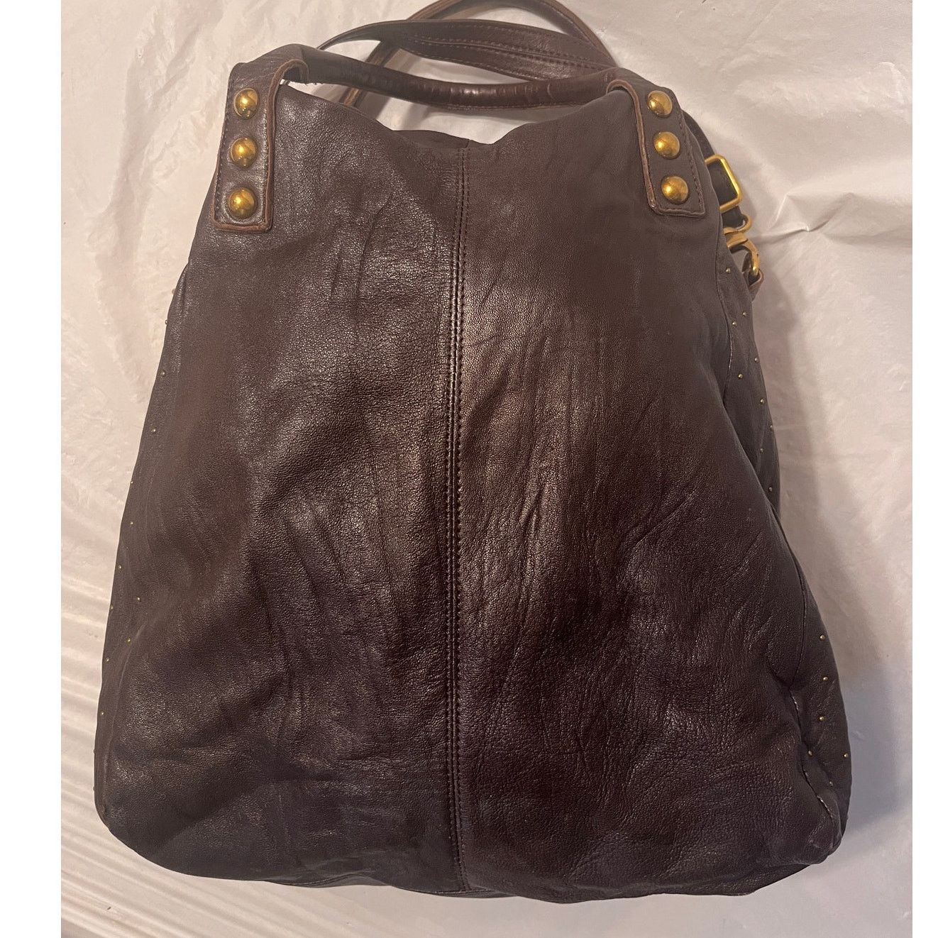 Other Vintage Abro brown leather crossbody bag with top handle Size ONE SIZE - 14 Thumbnail