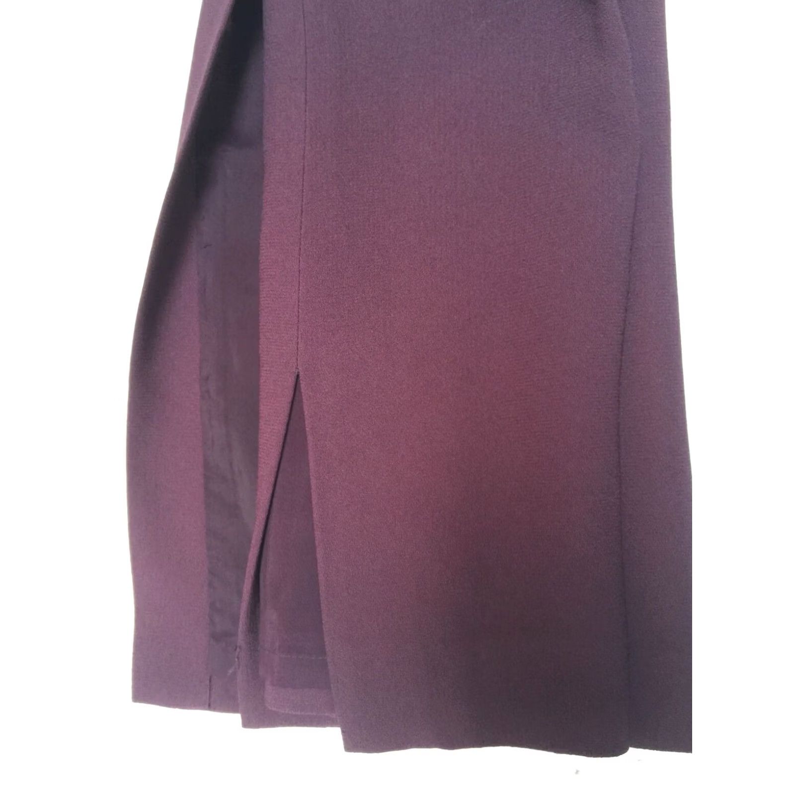 Review Preview Collection Womens 4 Wrap Knit Pencil Skirt Purple Lined Size 27" / US 4 / IT 40 - 7 Thumbnail