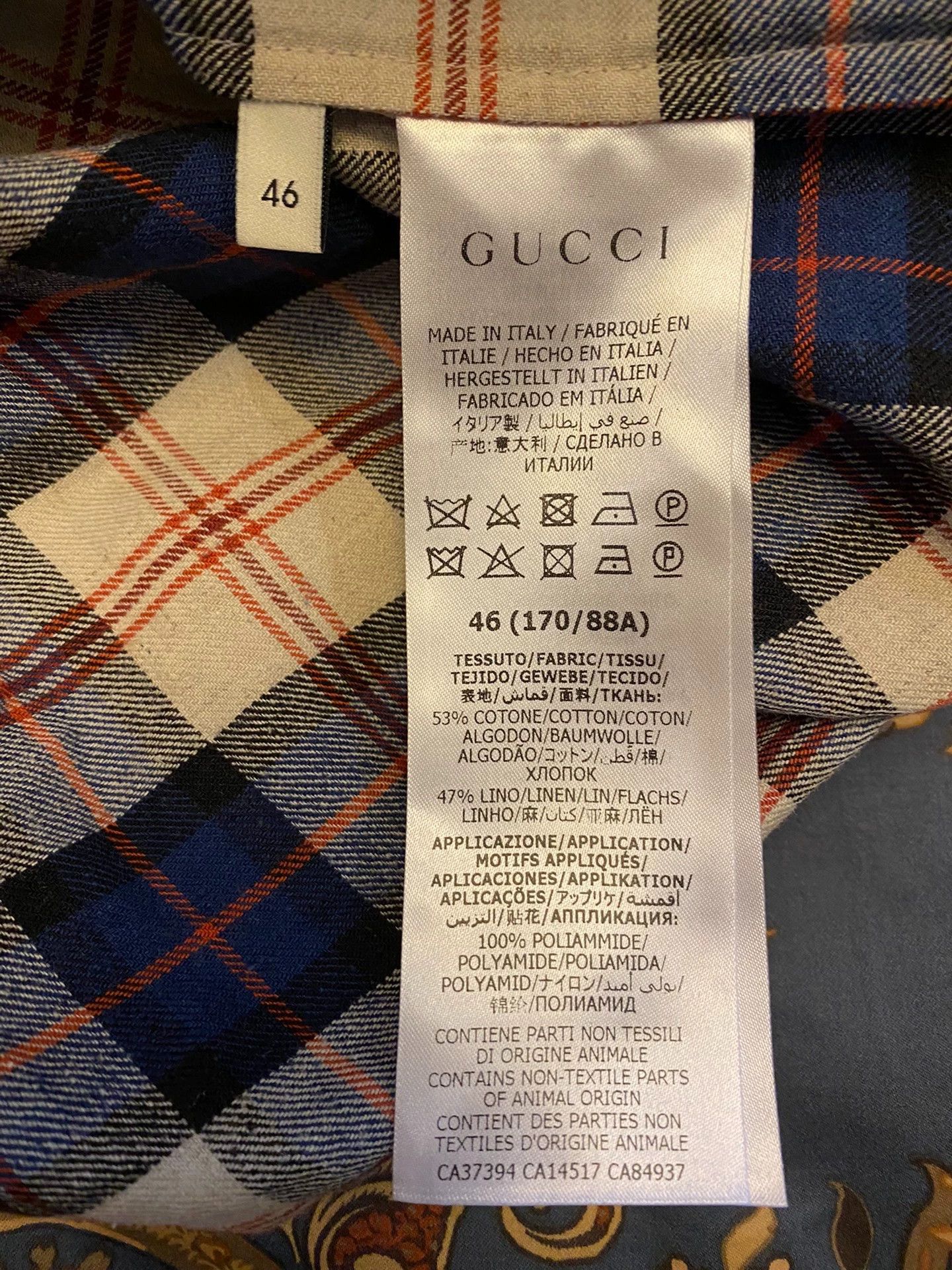 Gucci GUCCI Linen Short Sleeve Shirt 46 Size US S / EU 44-46 / 1 - 8 Thumbnail