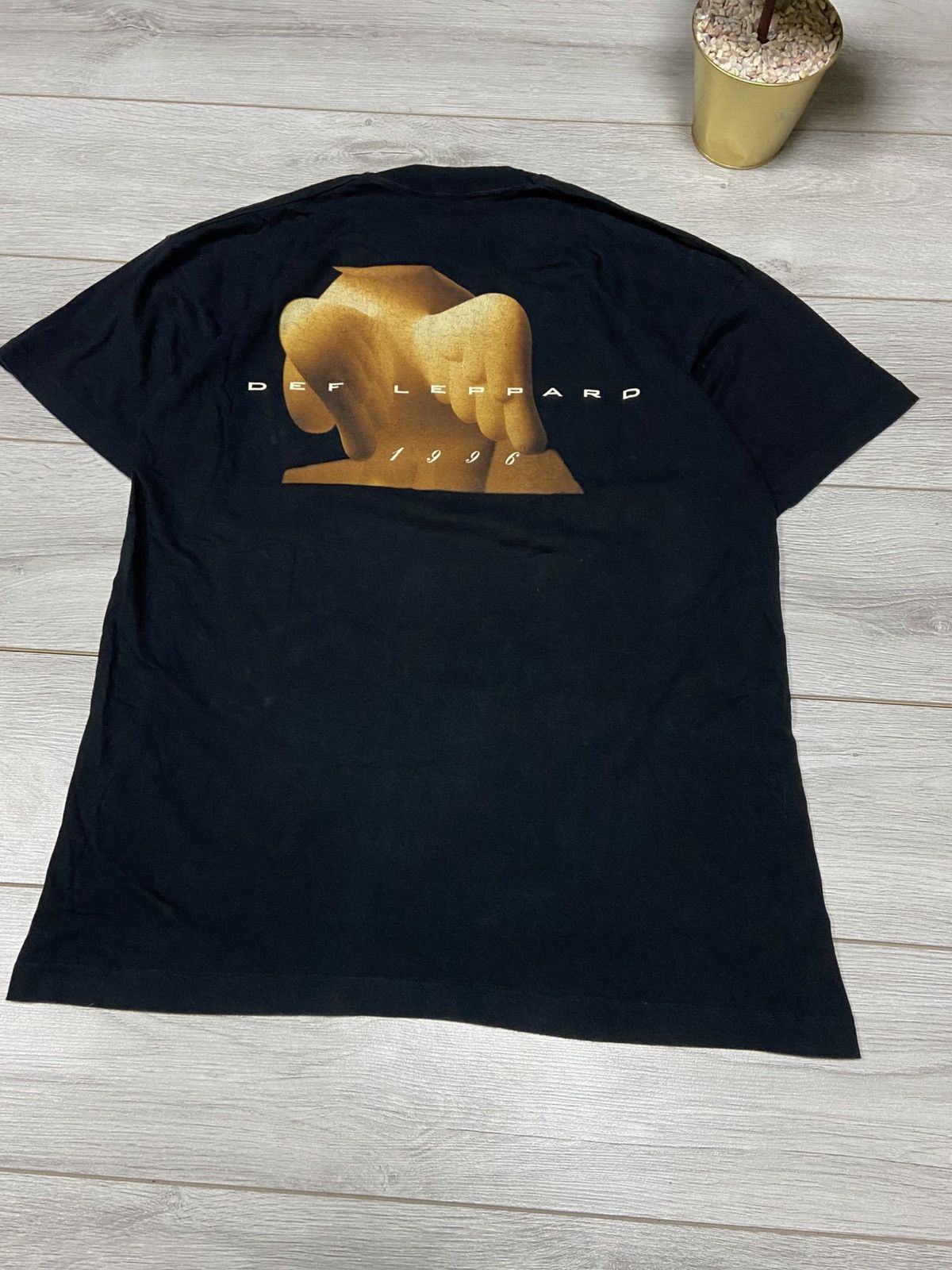 Band Tees Def leppard slang Screen Stars 1996 double sided tshirt Size US L / EU 52-54 / 3 - 10 Thumbnail