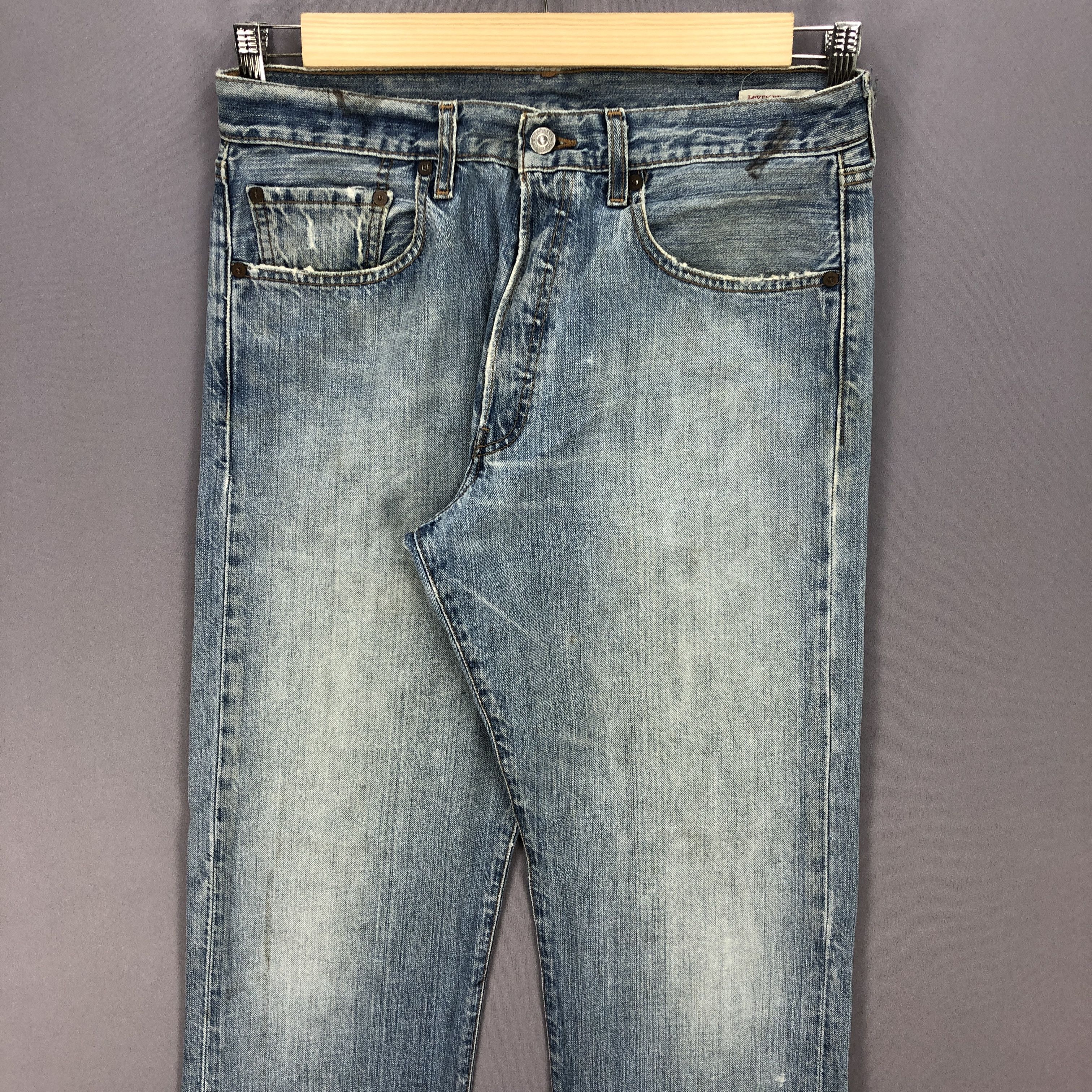 Levi's Y2K LVC Levis 501 Jeans Premium Levi's 501 Blue Wash Denim Size US 32 / EU 48 - 3 Thumbnail