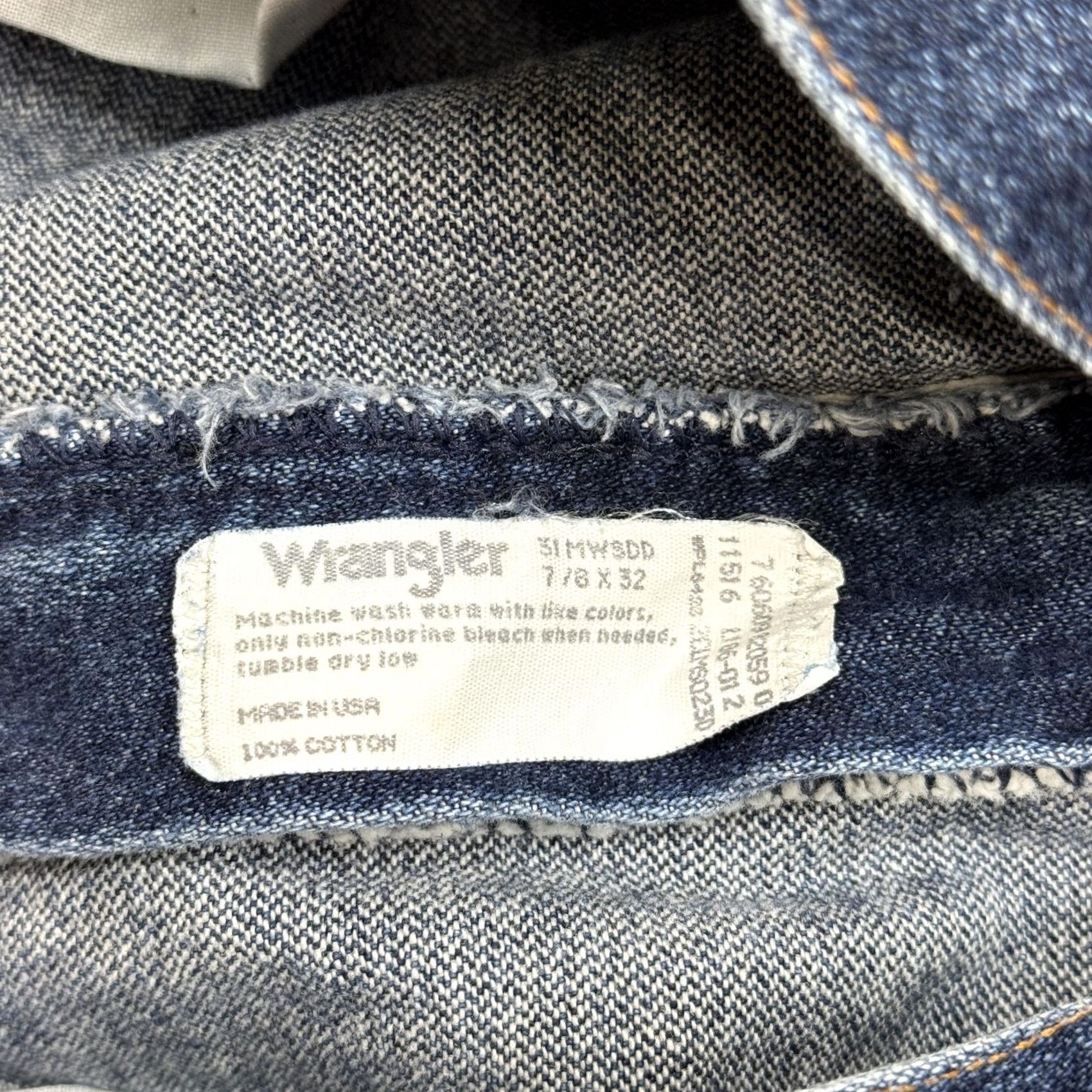 Wrangler VINTAGE Wrangler Jeans Womens 7/8 Blue High Rise Tapered Leg Made USA 90s Size 28" / US 6 / IT 42 - 4 Thumbnail